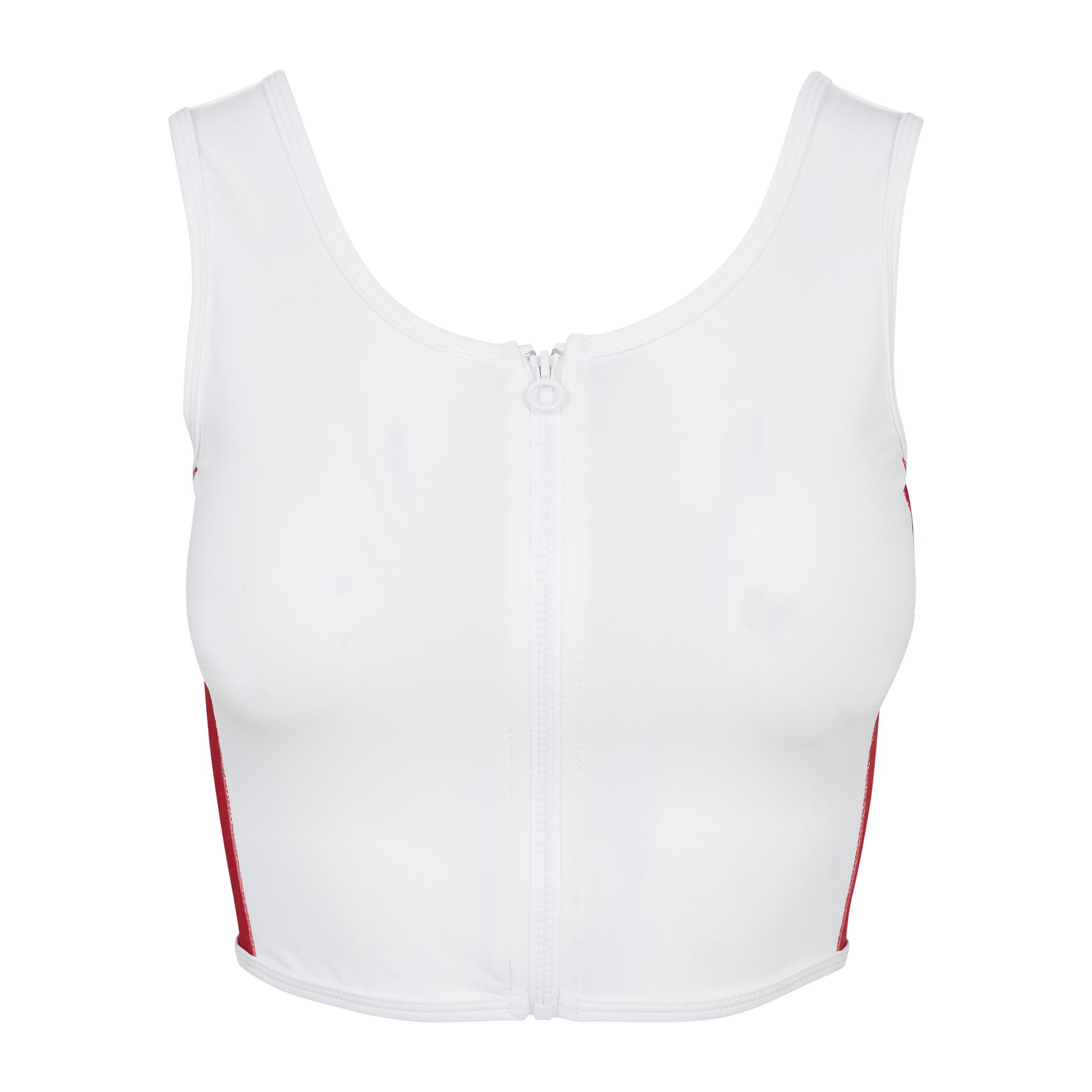 4053838255728 - Crop Top Damen Urban Classic Stripe zip