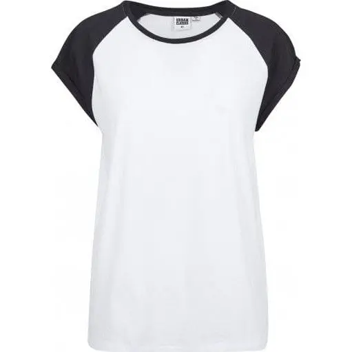4053838260784 - T-Shirt LADIES CONTRAST RAGLAN TEE TB1913 Weiss Schwarz White Black