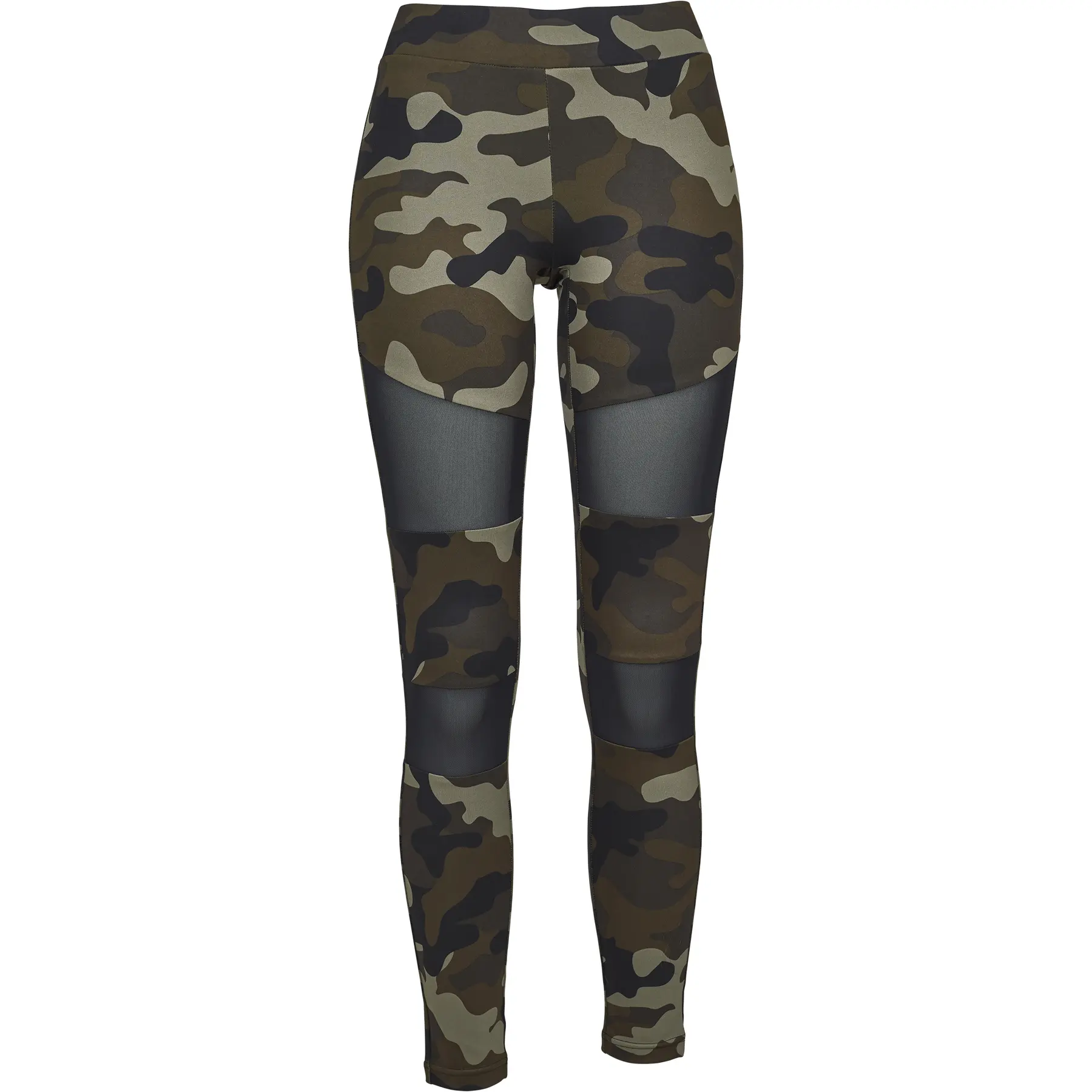 4053838263808 - Ladies Camo Tech Mesh Leggings Leggings woodland schwarz in 3XL