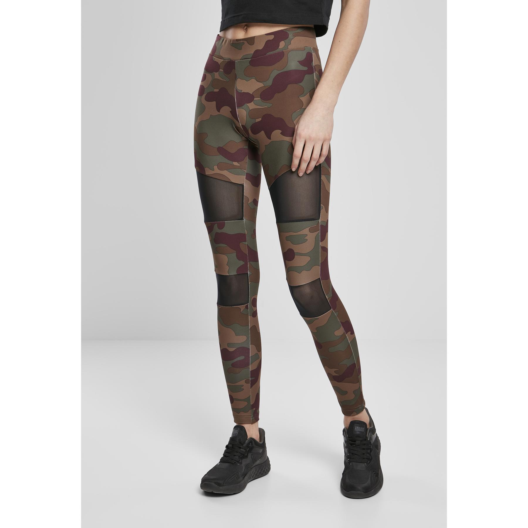 4053838680124 - Legginngs Damen LADIES CAMO TECH MESH LEGGINGS TB1939 Camouflage Redwood Camo