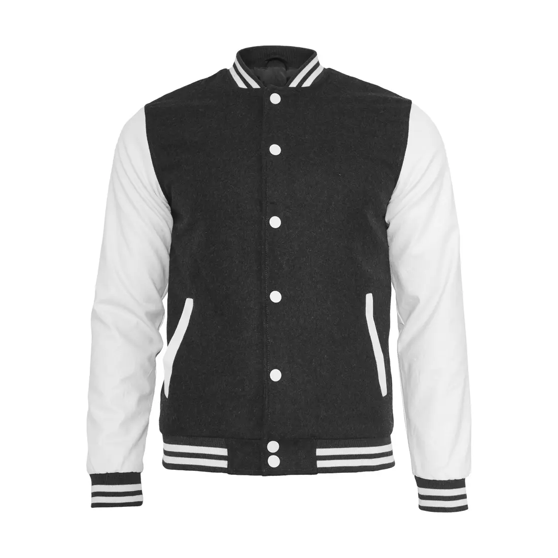 4051243028807 - Jacke Herren OLDSCHOOL COLLEGE JACKET TB201 Black White