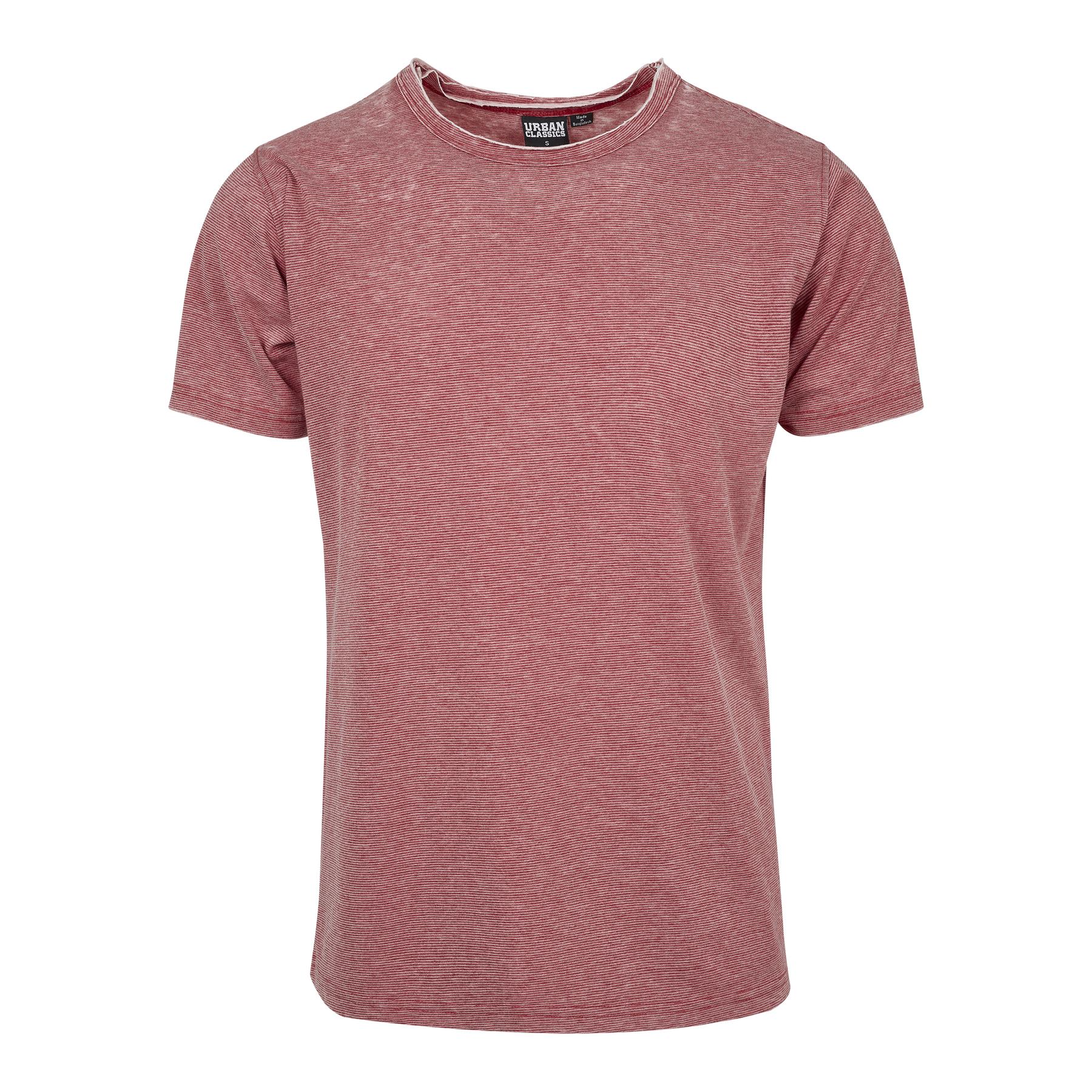 4053838266687 - Herren Stripe Burn Out Tee TB2068 Lightred