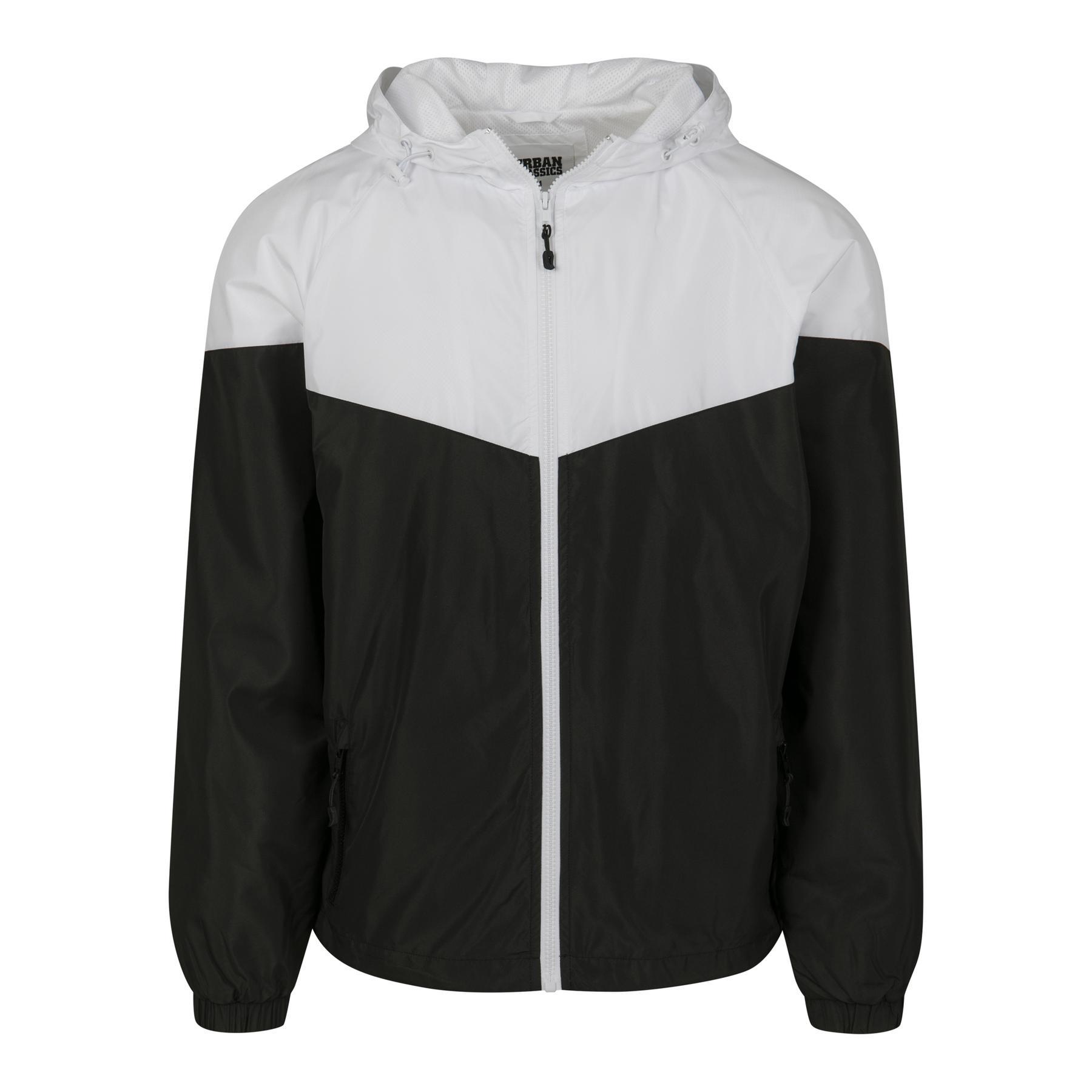 4053838389409 - 2-Tone Tech Windrunner Windbreaker schwarz weiß in S
