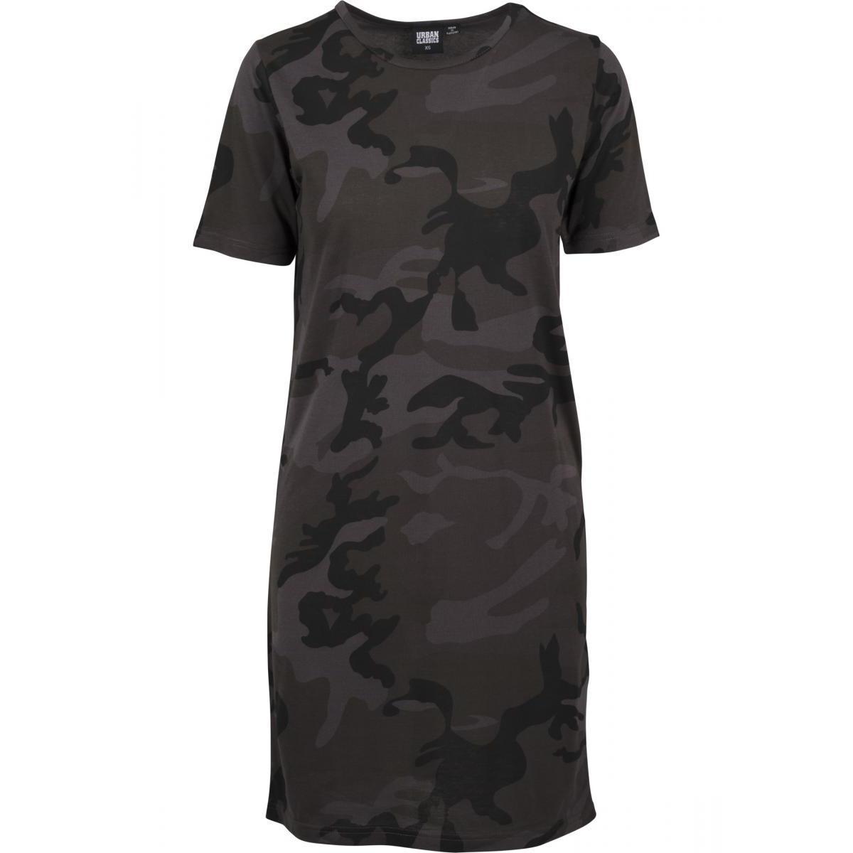 4053838294093 - Ladies Camo Tee Dress Mittellanges Kleid darkcamo