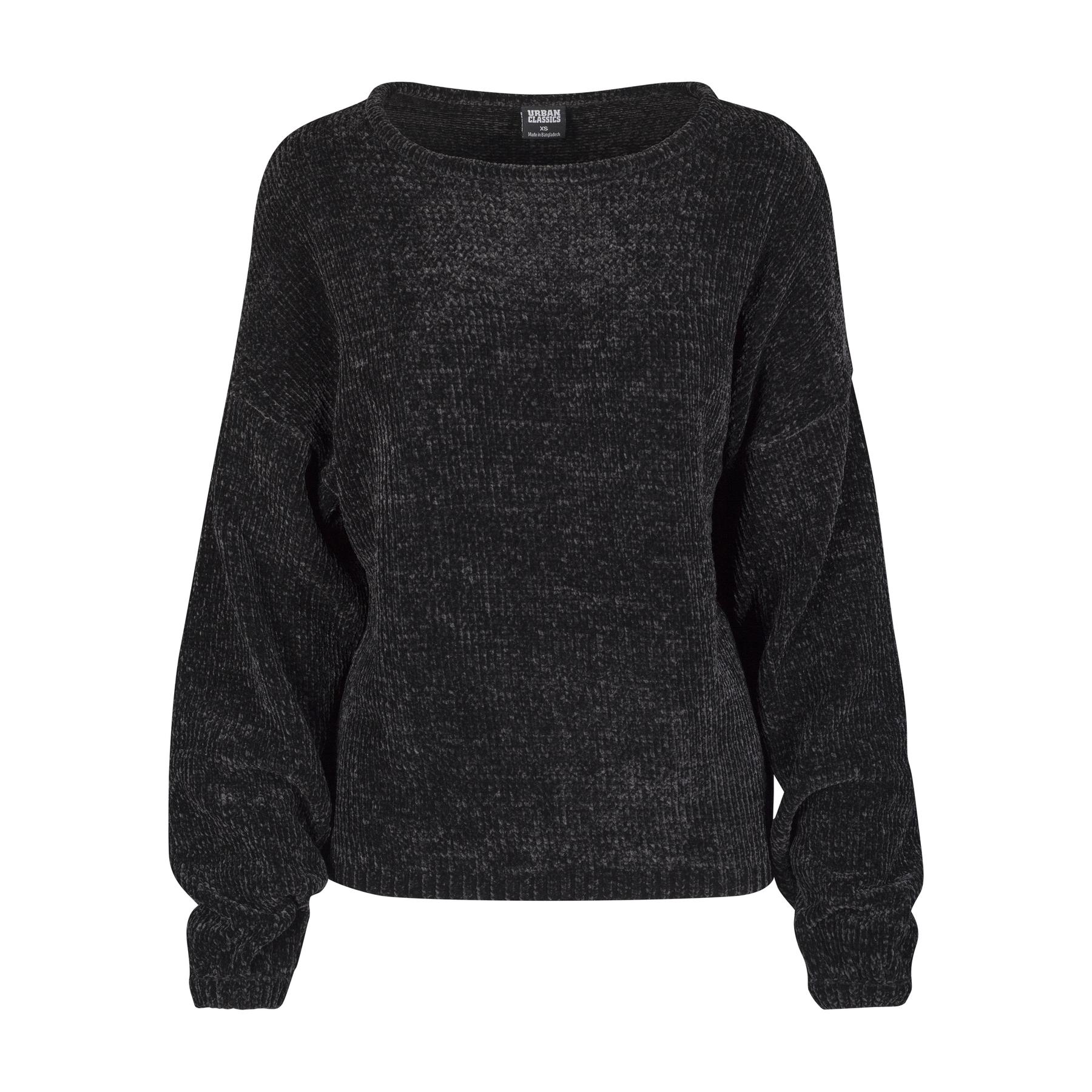 4053838322550 - Ladies Oversize Chenille Sweater Sweatshirt schwarz in S