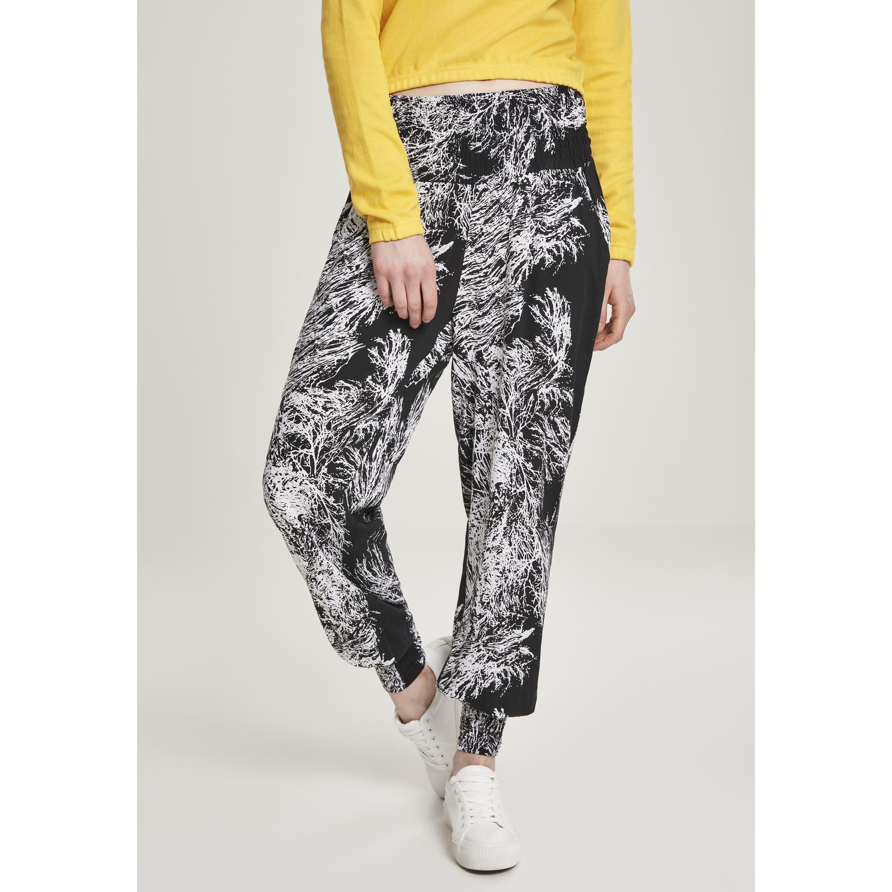 4053838382509 - Ladies Sarong Pants Stoffhose schwarz weiß in 3XL