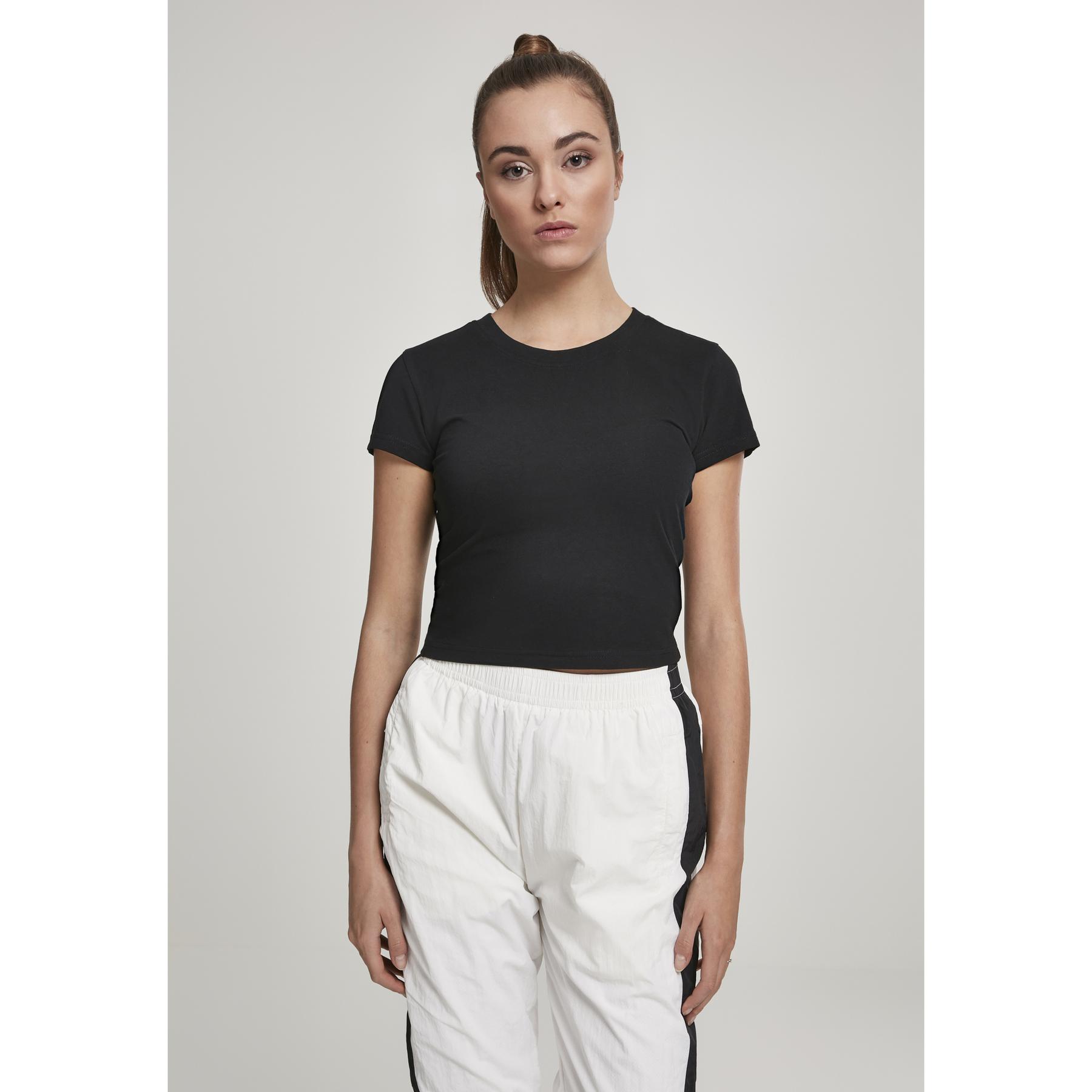 4053838398142 - T-Shirt LADIES STRETCH JERSEY CROPPED TEE TB2754 Schwarz Black
