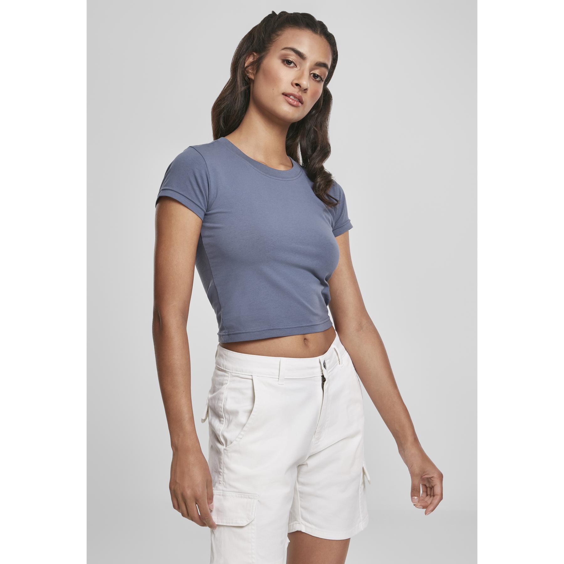 4053838555071 - T-Shirt LADIES STRETCH JERSEY CROPPED TEE TB2754 Blau Vintageblue