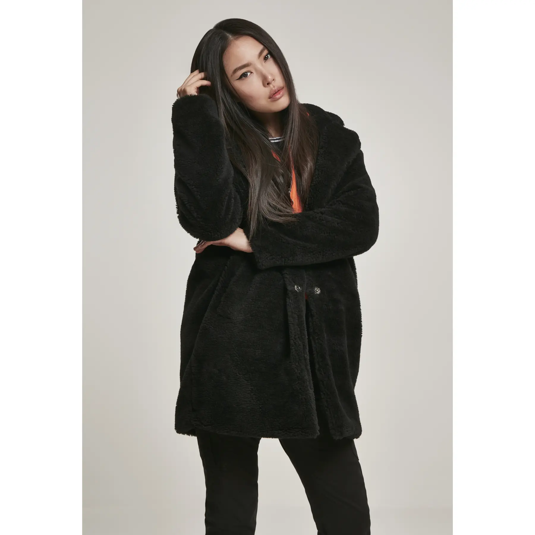 4053838469934 - Urban Classic Damen-Parka in Übergröße mit Sherpa