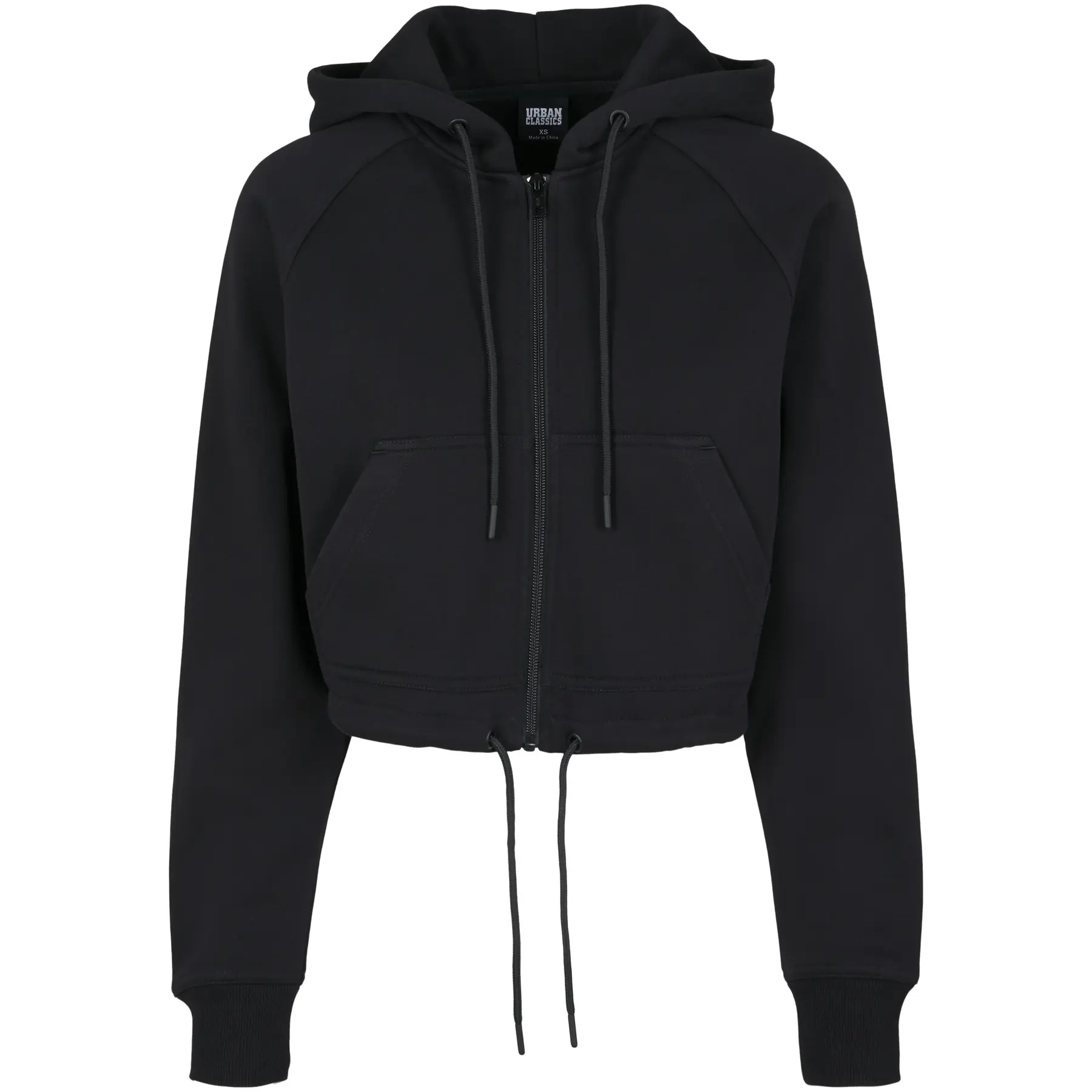 Urban Classics Women's Noir Hooded Sweatshirt Urban Classic Raglan Zip