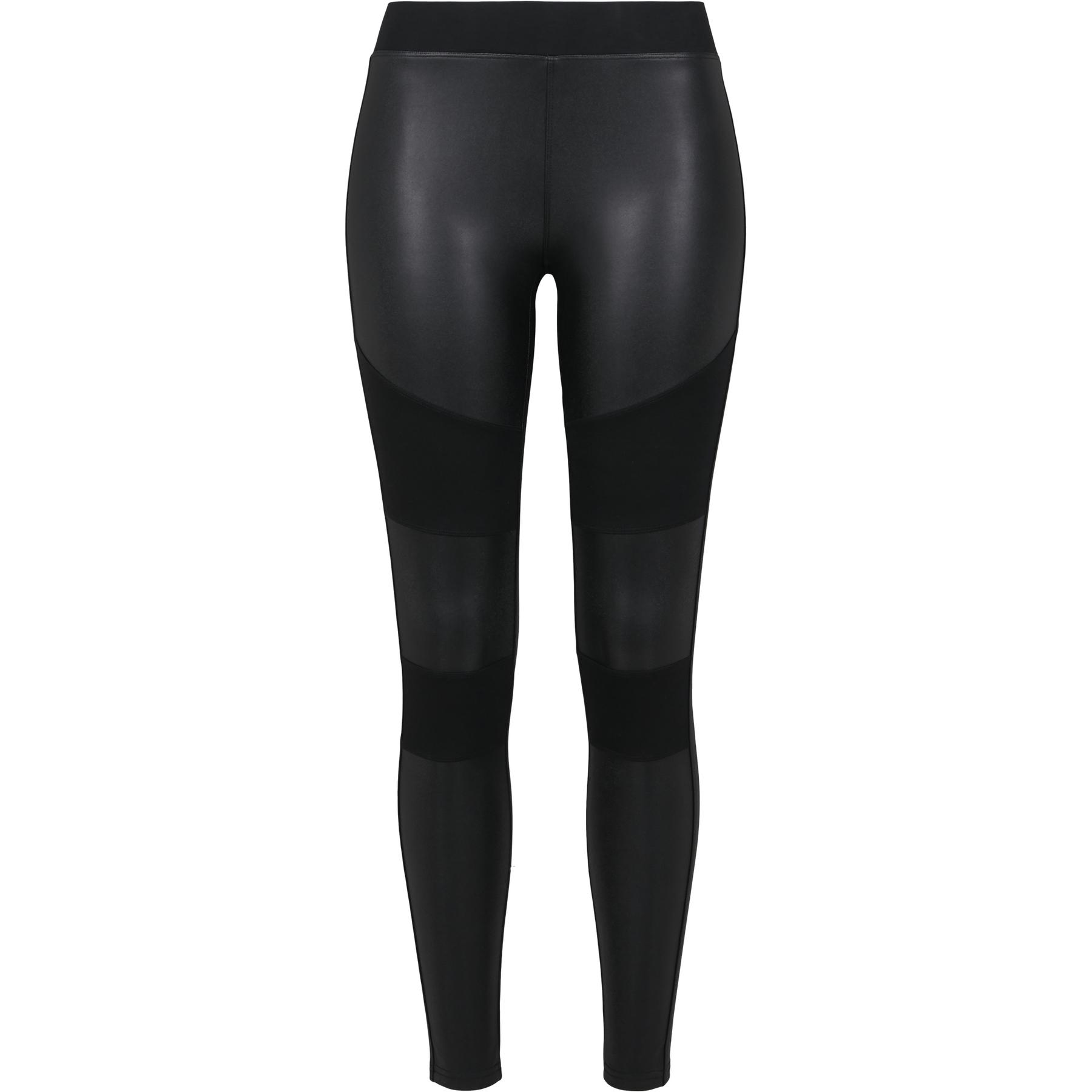 4053838530078 - Ladies Fake Leather Tech Leggings Leggings schwarz in 4XL