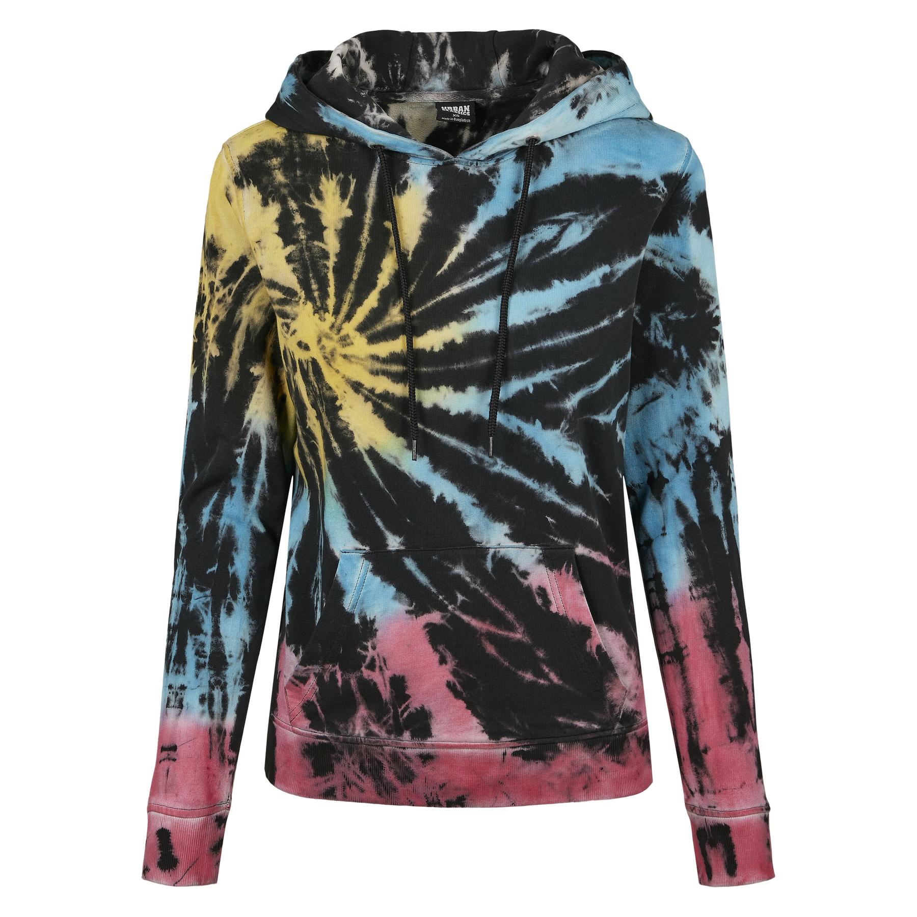 4053838571538 - Ladies Tie Dye Hoody Kapuzenpullover multicolor
