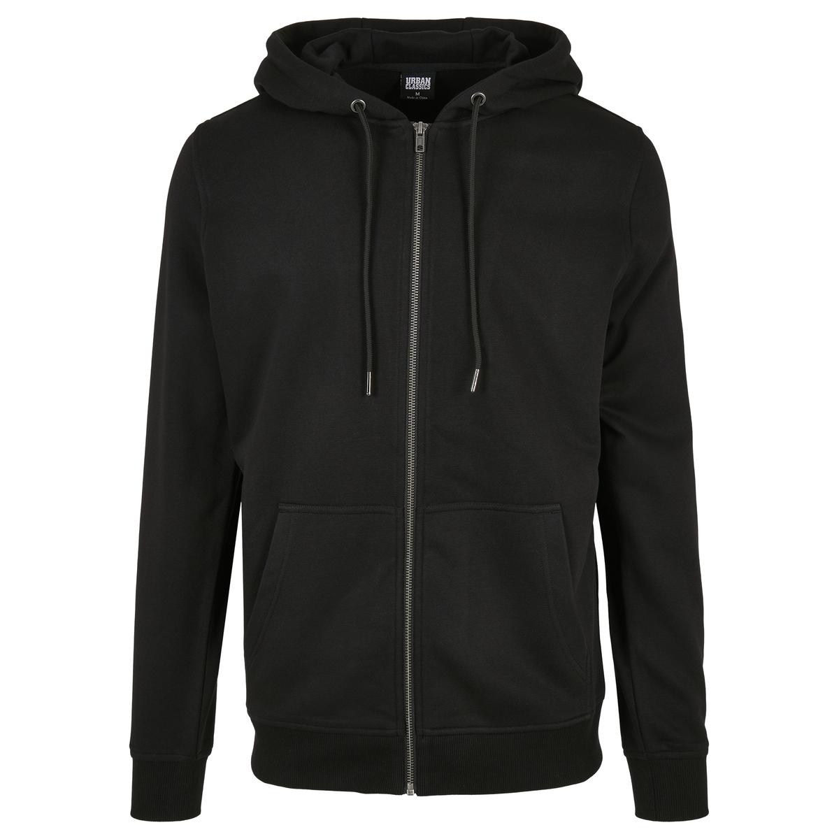 4053838783740 - Basic Terry Zip Hoody Kapuzenjacke schwarz in S