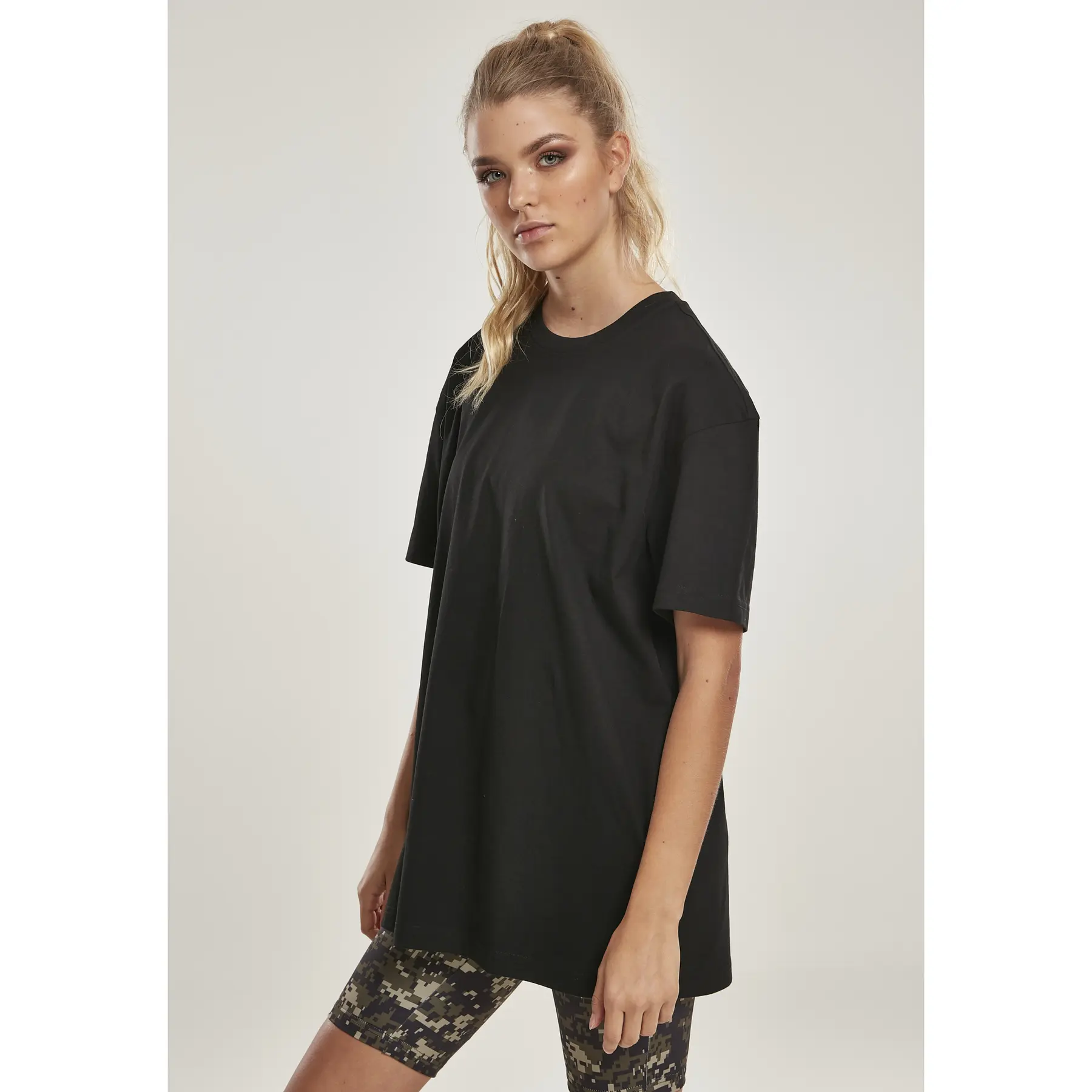 4053838614518 - Ladies Oversized Boyfriend Tee T-Shirt schwarz in S