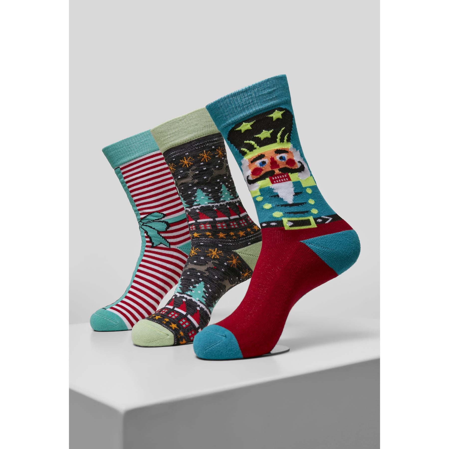 4053838665947 - Christmas Nutcracker Socks 3-Pack Socken multicolor in EU 35-38
