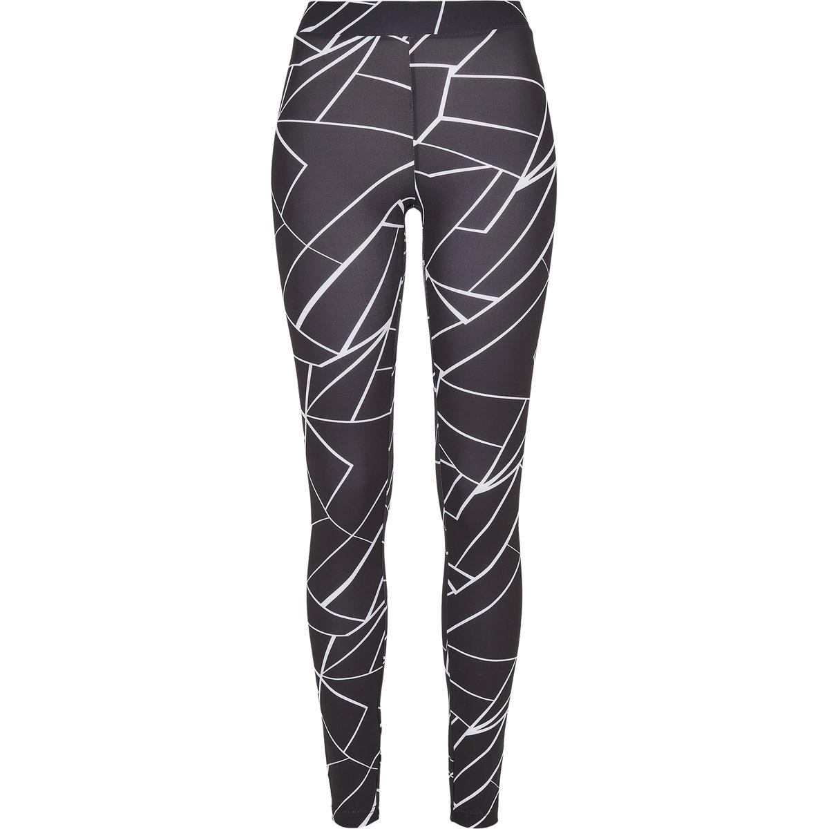 4053838771945 - Ladies AOP Geometric Leggings Leggings schwarz weiß