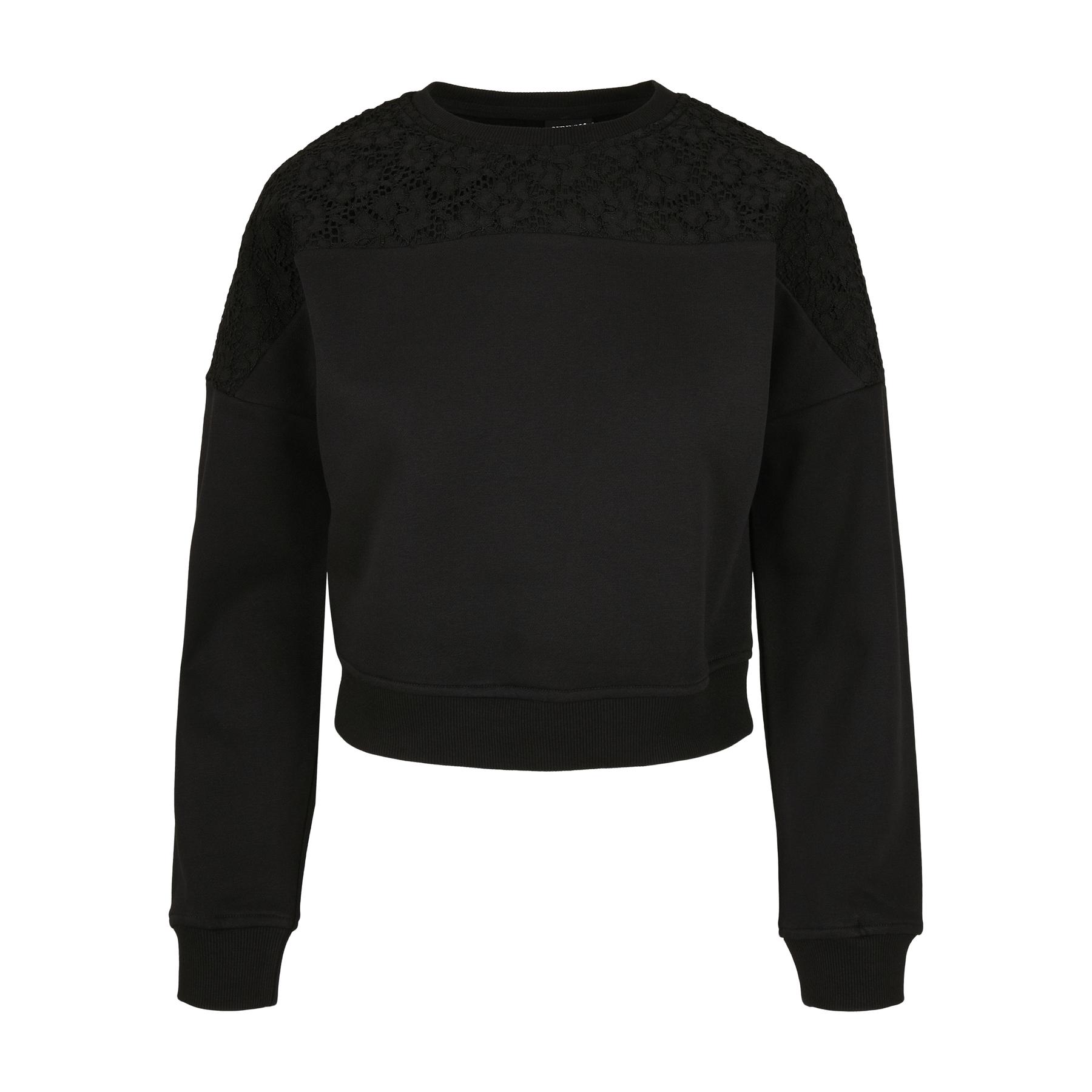 4053838710531 - Langärmeliges Damen-Sweatshirt aus Spitze Urban Classics 4053838710531 - Langärmeliges Damen-Sweatshirt aus Spitze Urban Classics