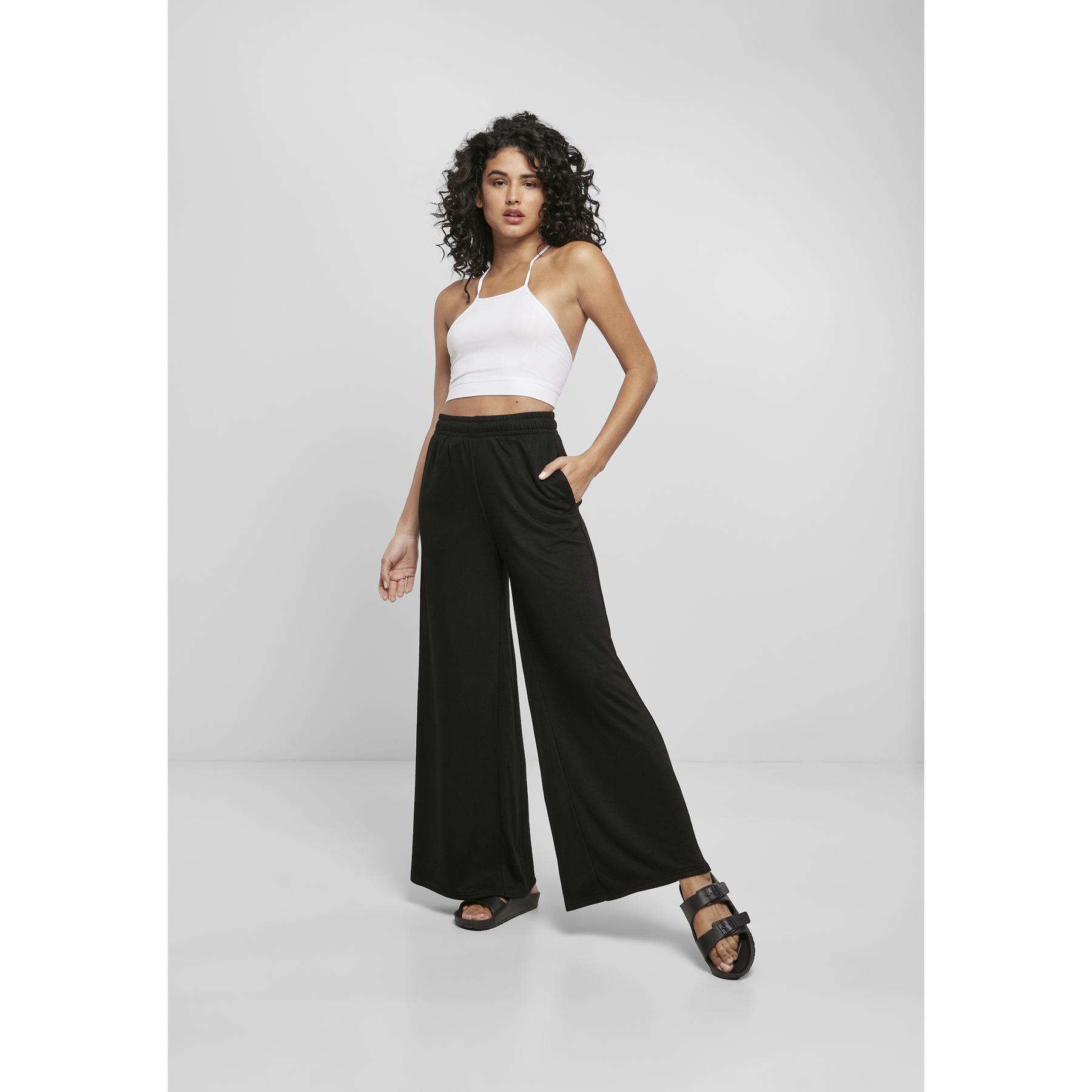 4053838888889 - Damenhosen modal terry wide leg