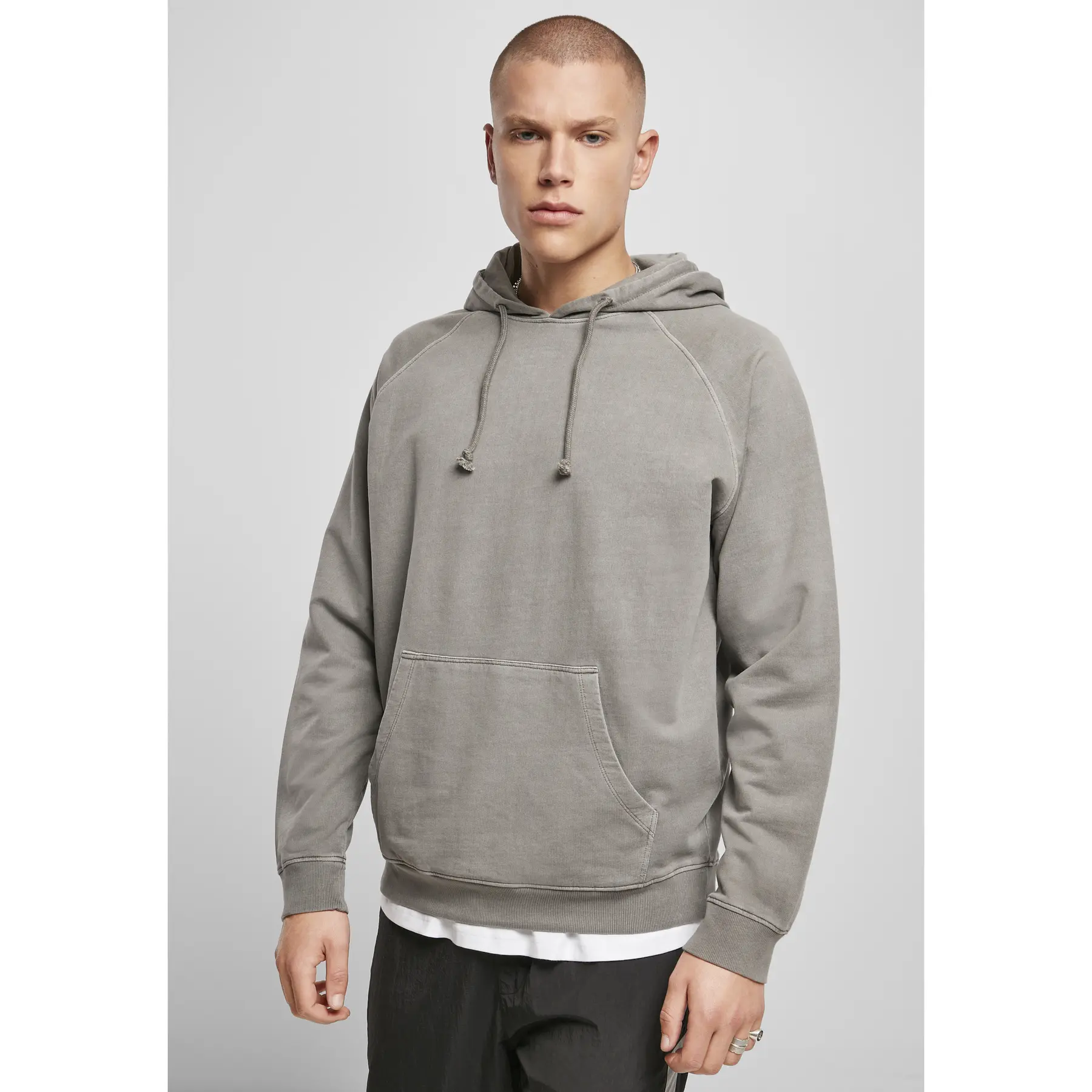 4053838878231 - Overdyed Hoodie Gr L Herren Grau