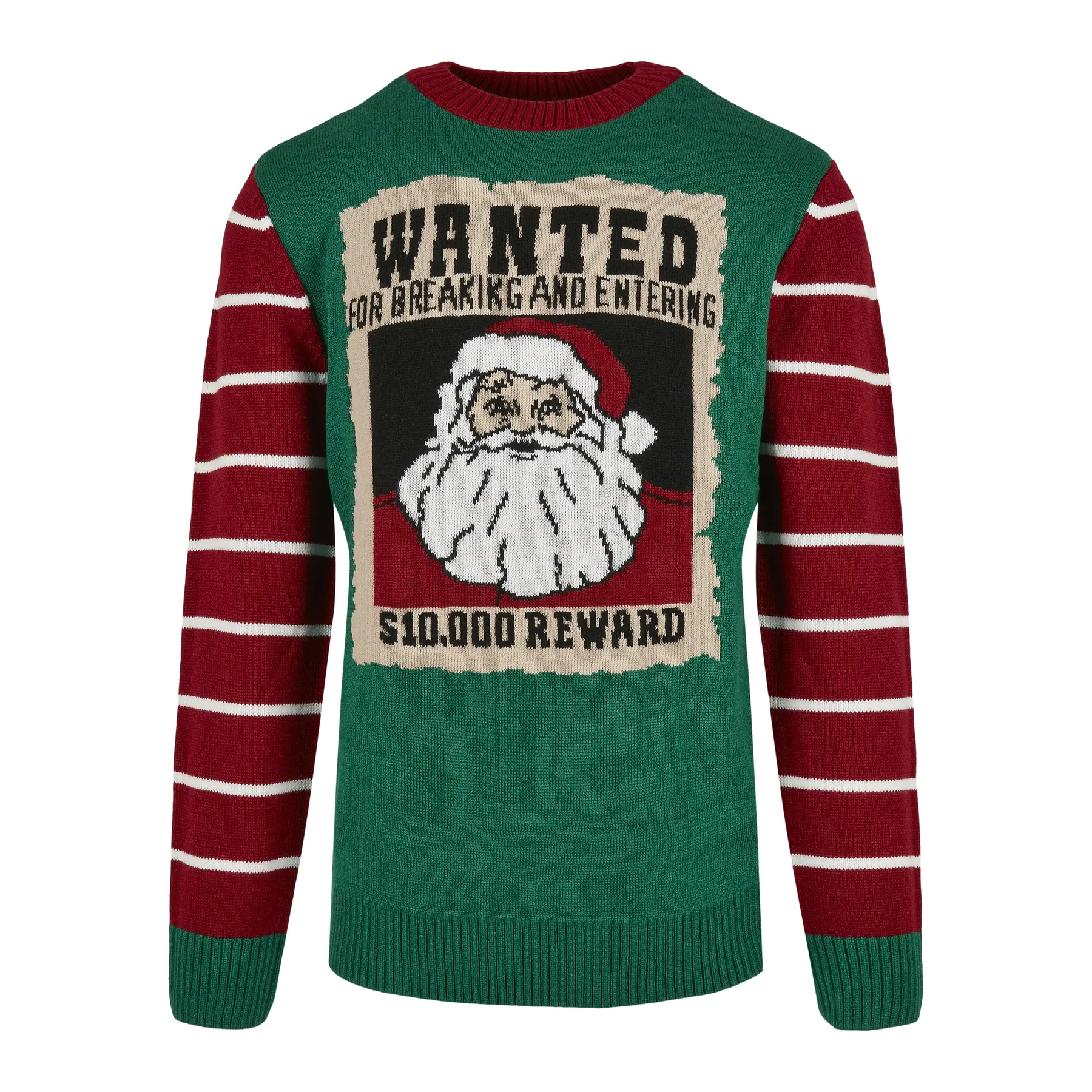 4065812025012 - Wanted Christmas Sweater Weihnachtspullover grün weiß