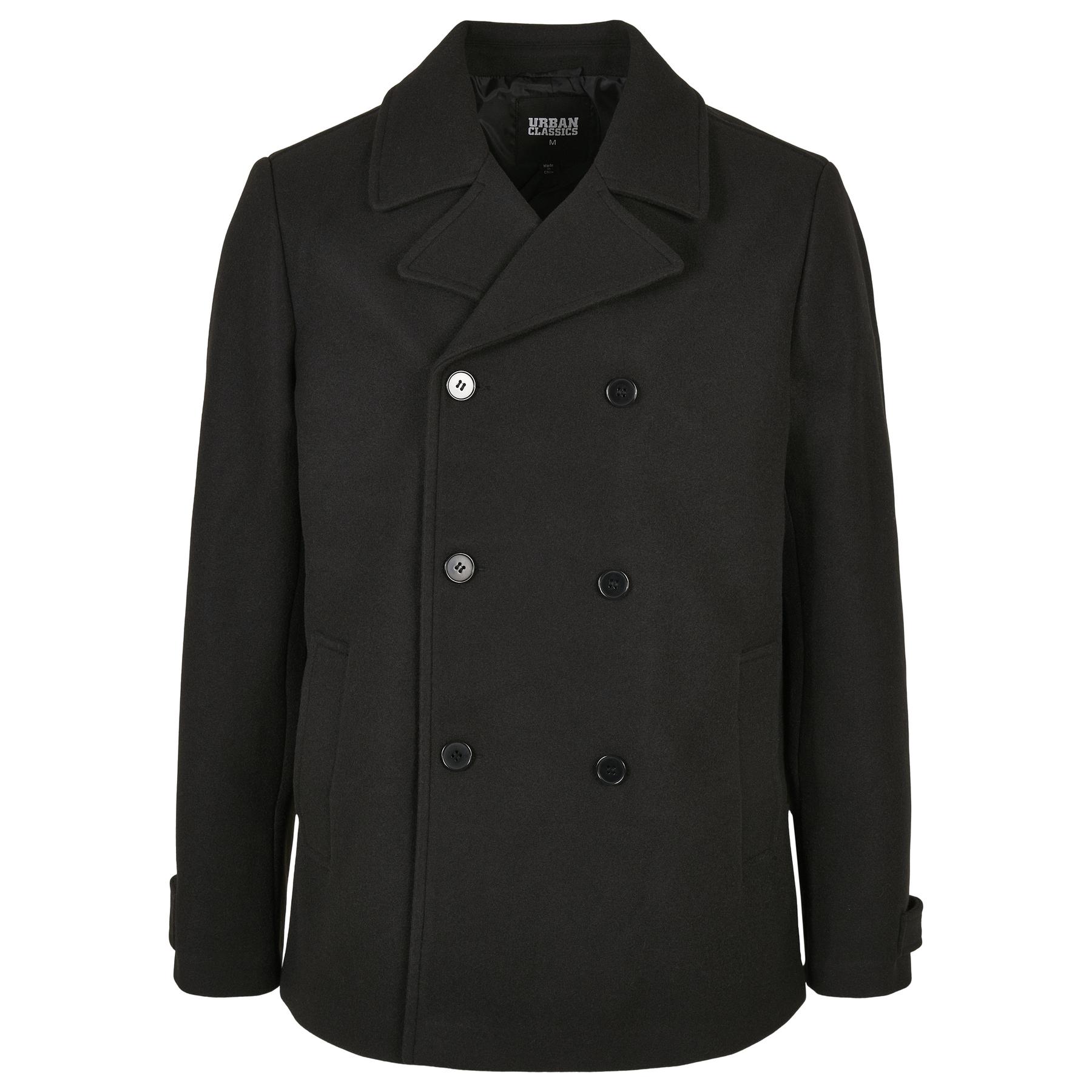 4065812025333 - Classic Pea Coat Mantel schwarz