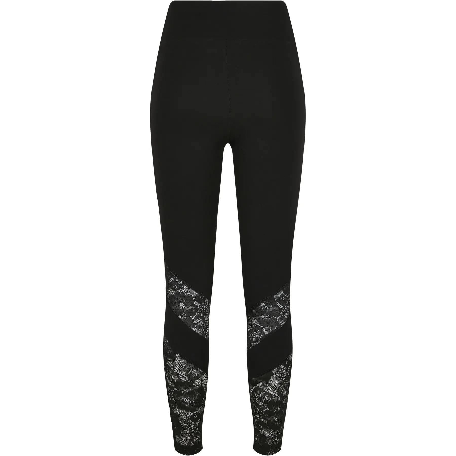 4065812001146 - Ladies Highwaist Lace Inset Leggings Leggings schwarz