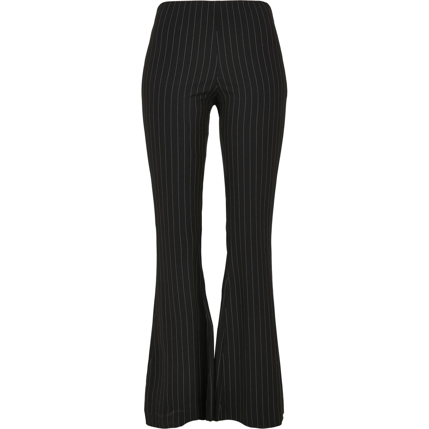 Pantaloni da donna Urban Classics flared pin stripe (GT)