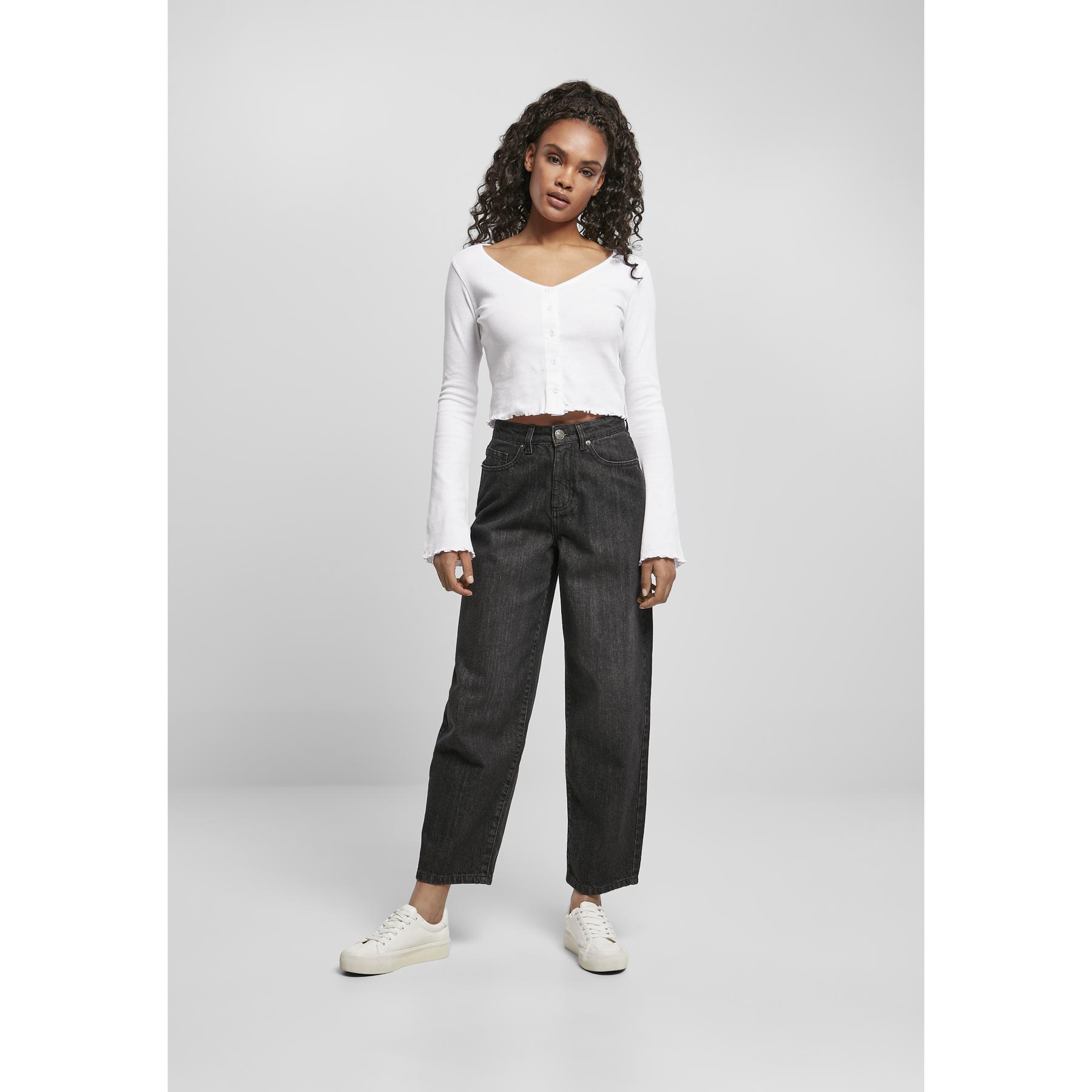 4065812006653 - Damenjeans mit hoher Taille und verkürzter Form Urban Classics