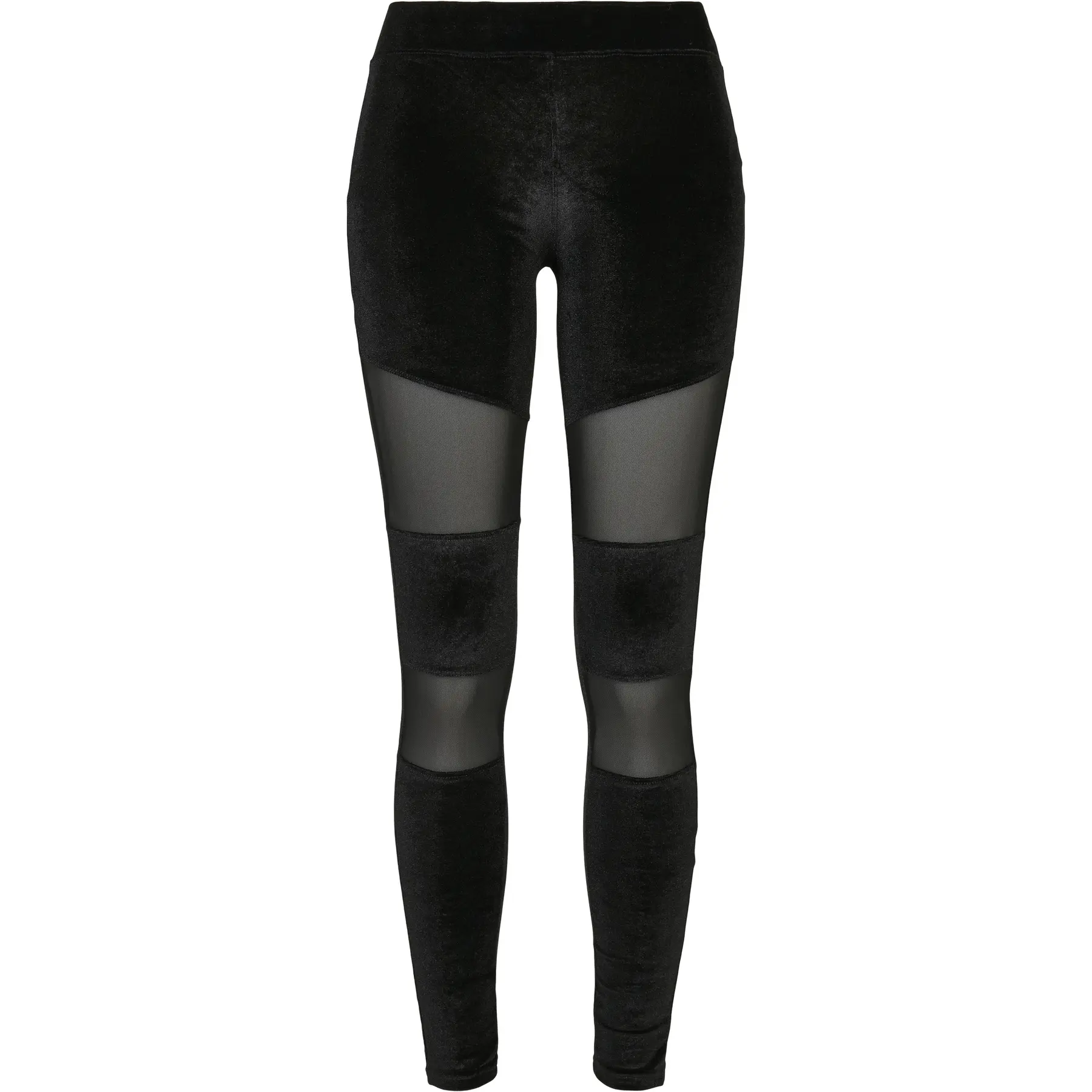4065812008626 - Ladies Velvet Mesh Leggings Leggings schwarz