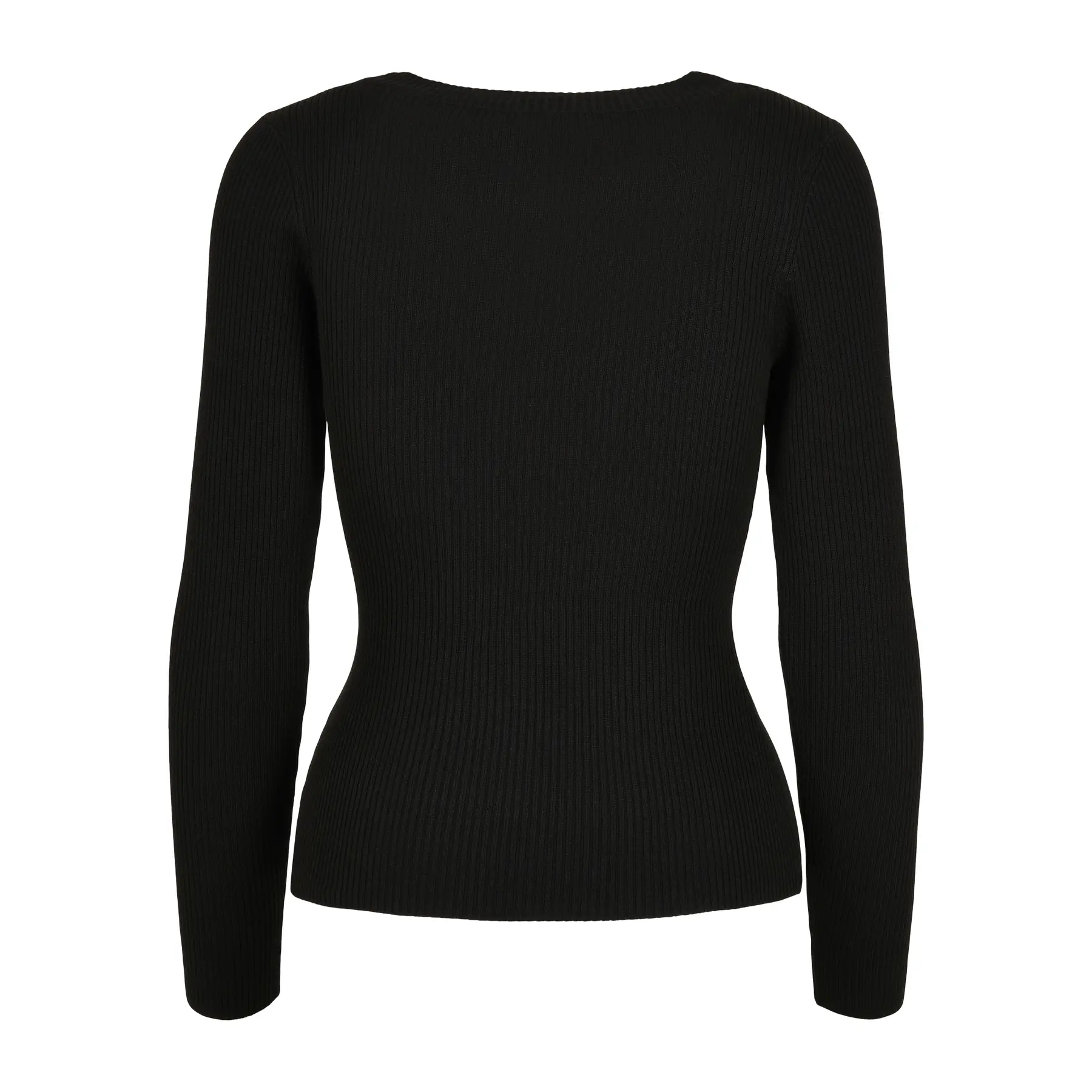4065812009005 - Ladies Wide Neckline Sweater Sweatshirt schwarz in M