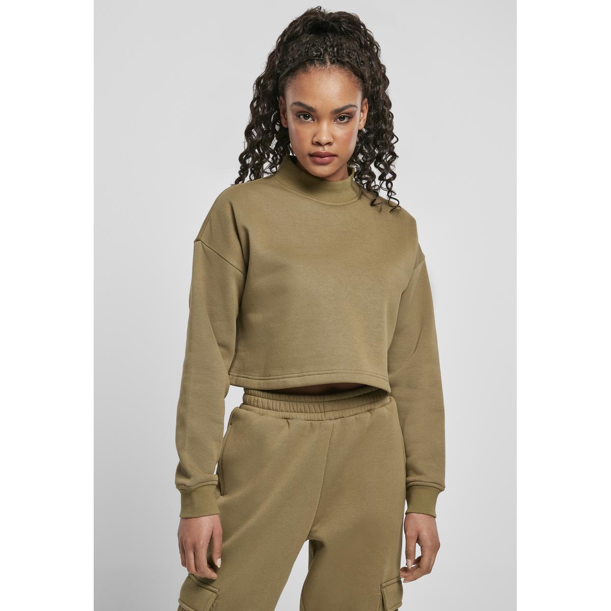 4065812011374 - Damen-Sweatshirt cropped oversized high neck crew-grandes tailles