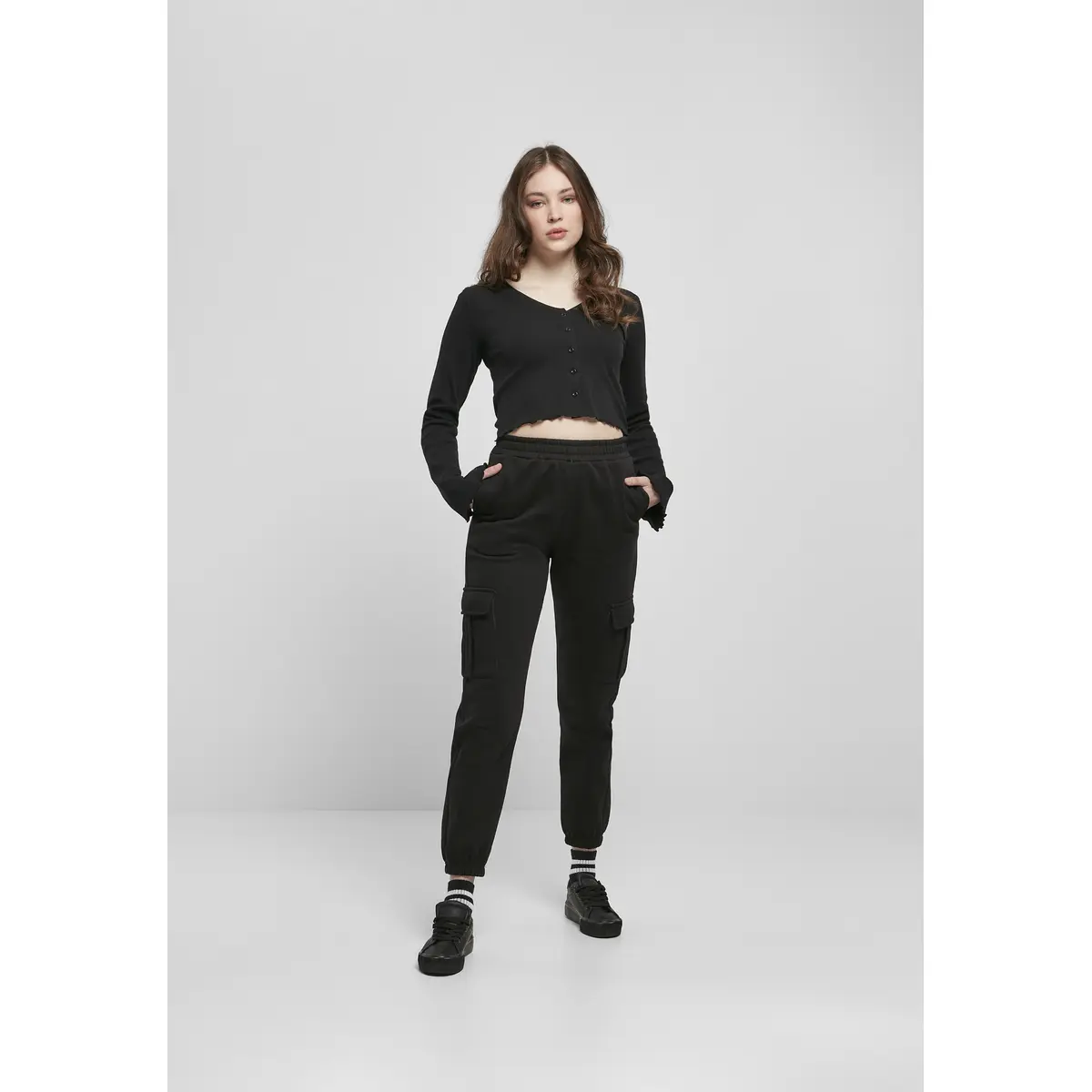 Damenhosen Urban Classics High Waits Cargo