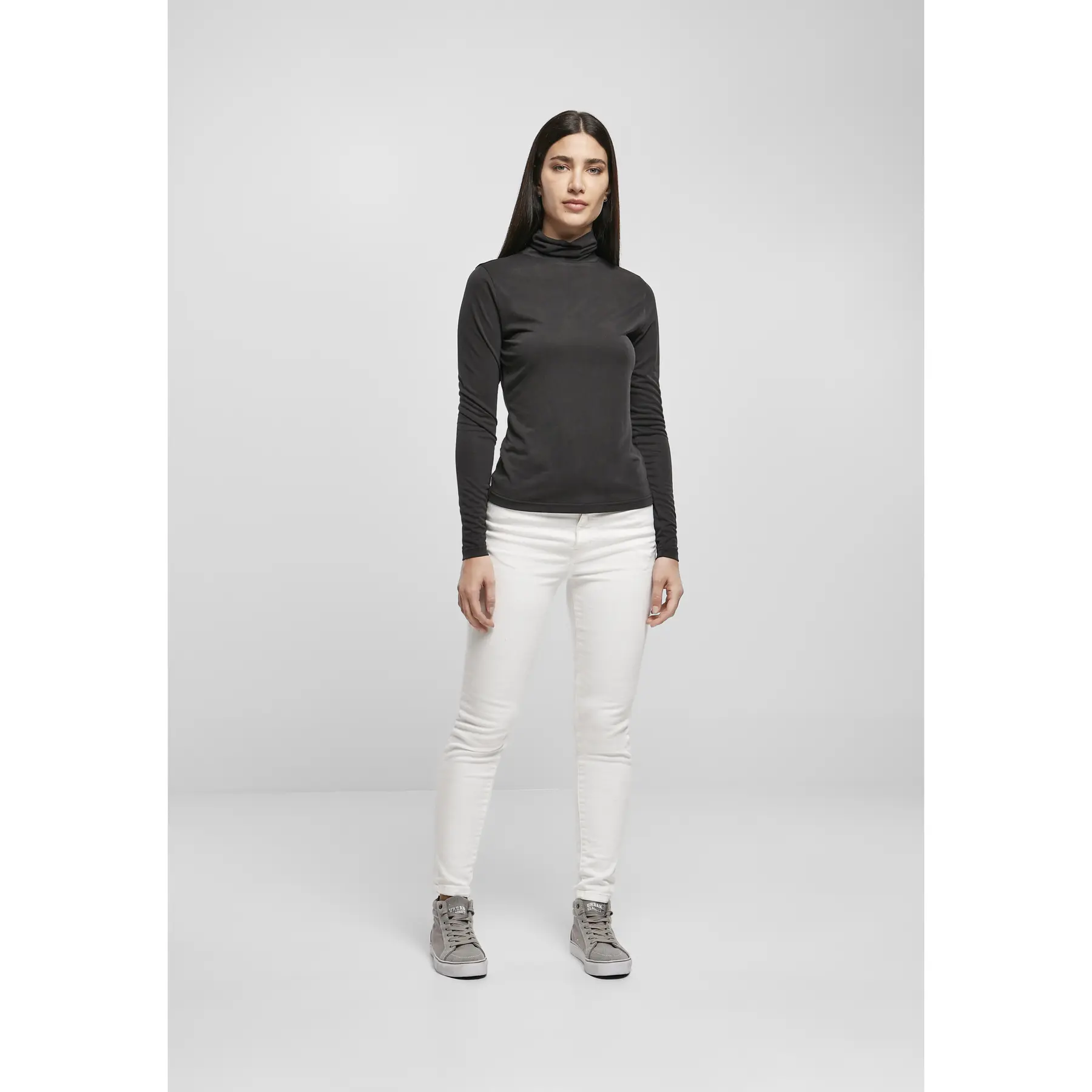 4065812064097 - Rollkragenpullover mit langen Ärmeln Frau Modal