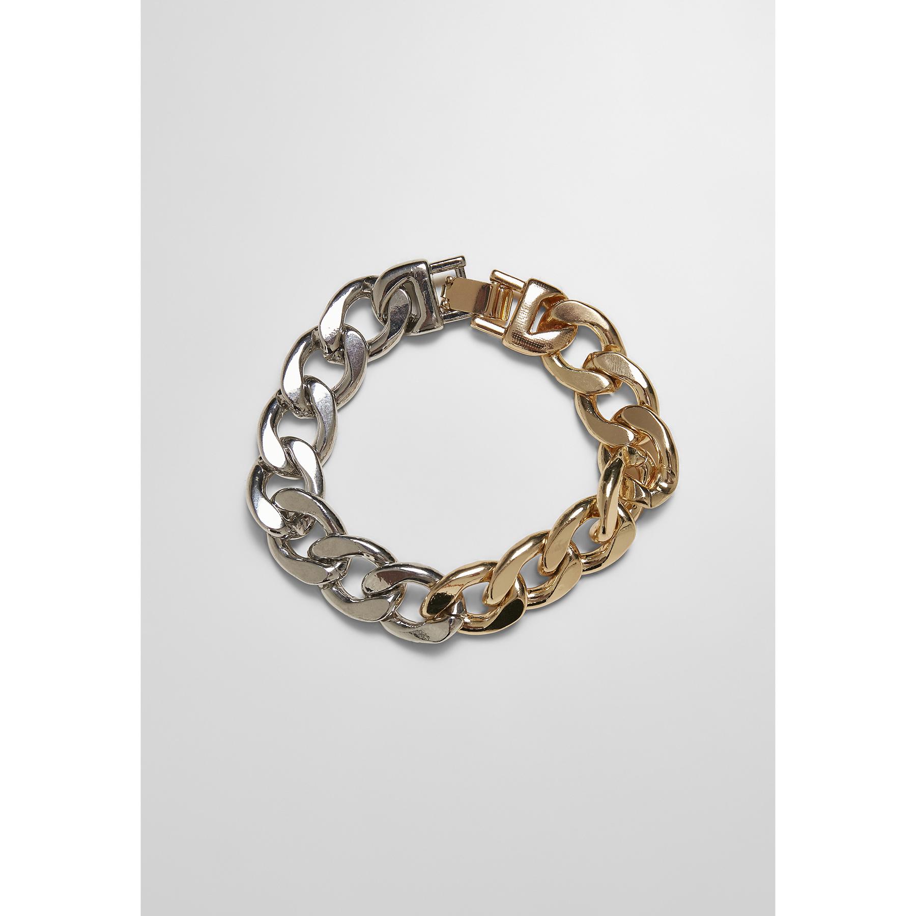 4065812047816 - Heavy Two-Tone Bracelet Armband silberfarben