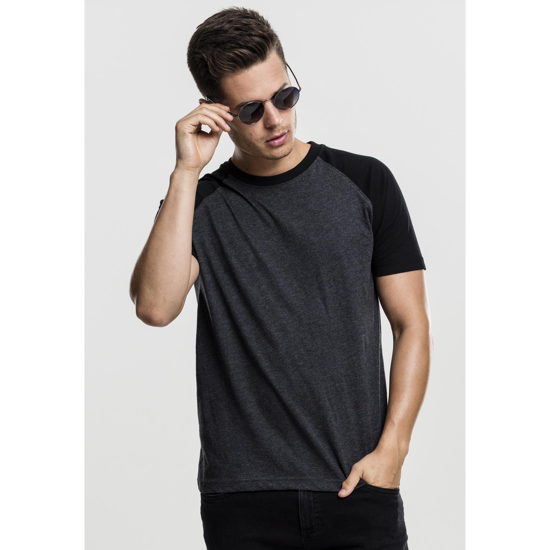 4053838031353 - T-Shirt Herren REGLAN CONTRAST TEE TB639 Dunkelgrau Schwarz Cha Blk 4053838031353 - T-Shirt Herren REGLAN CONTRAST TEE TB639 Dunkelgrau Schwarz Cha Blk