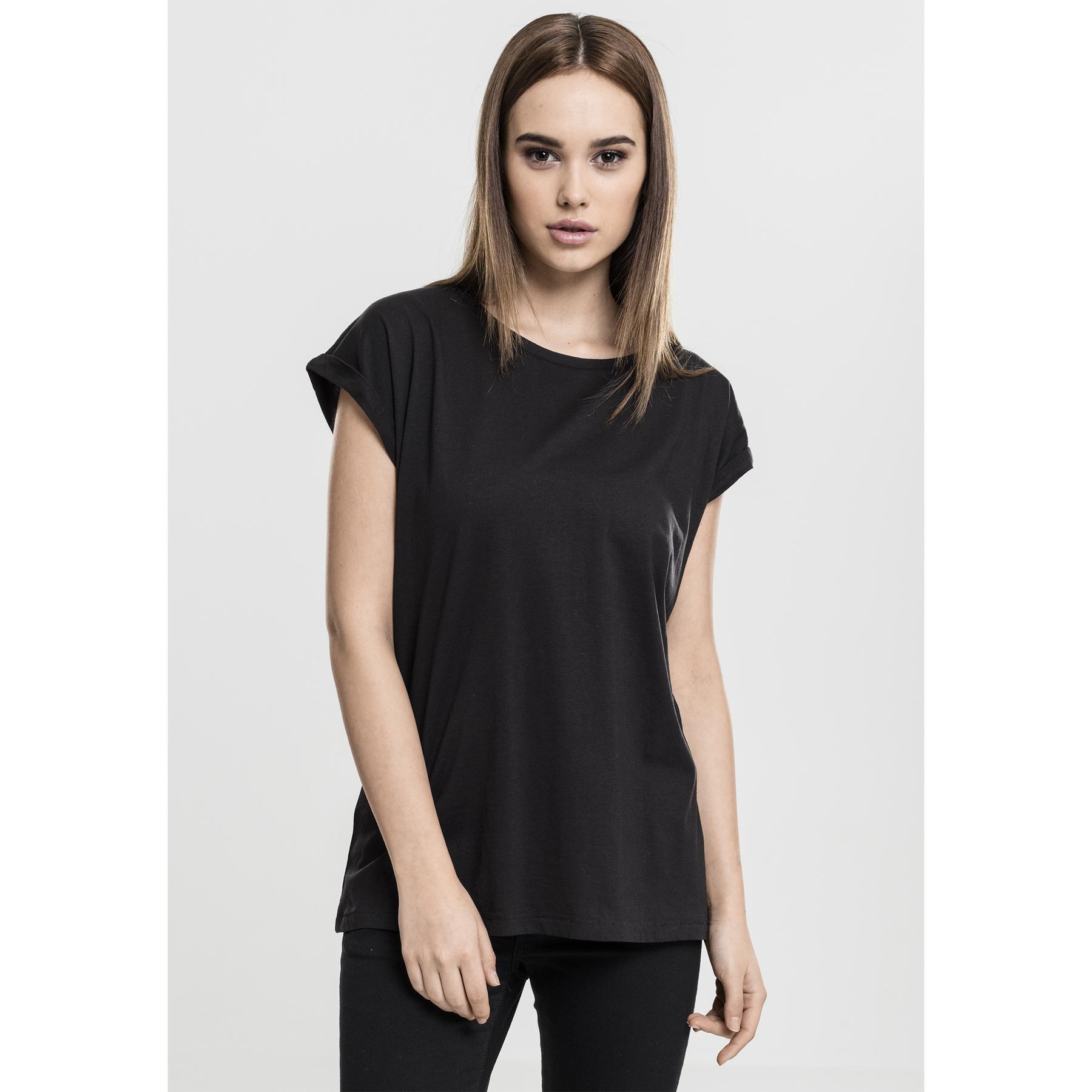 4053838049204 - Ladies Extended Shoulder Tee T-Shirt schwarz in S