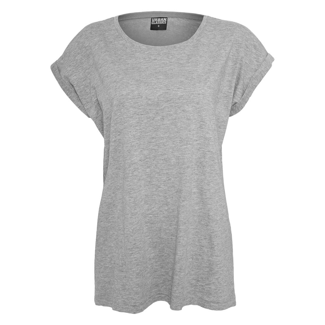 4053838049303 - Ladies Extended Shoulder Tee T-Shirt grau in S 4053838049303 - Ladies Extended Shoulder Tee T-Shirt grau in S