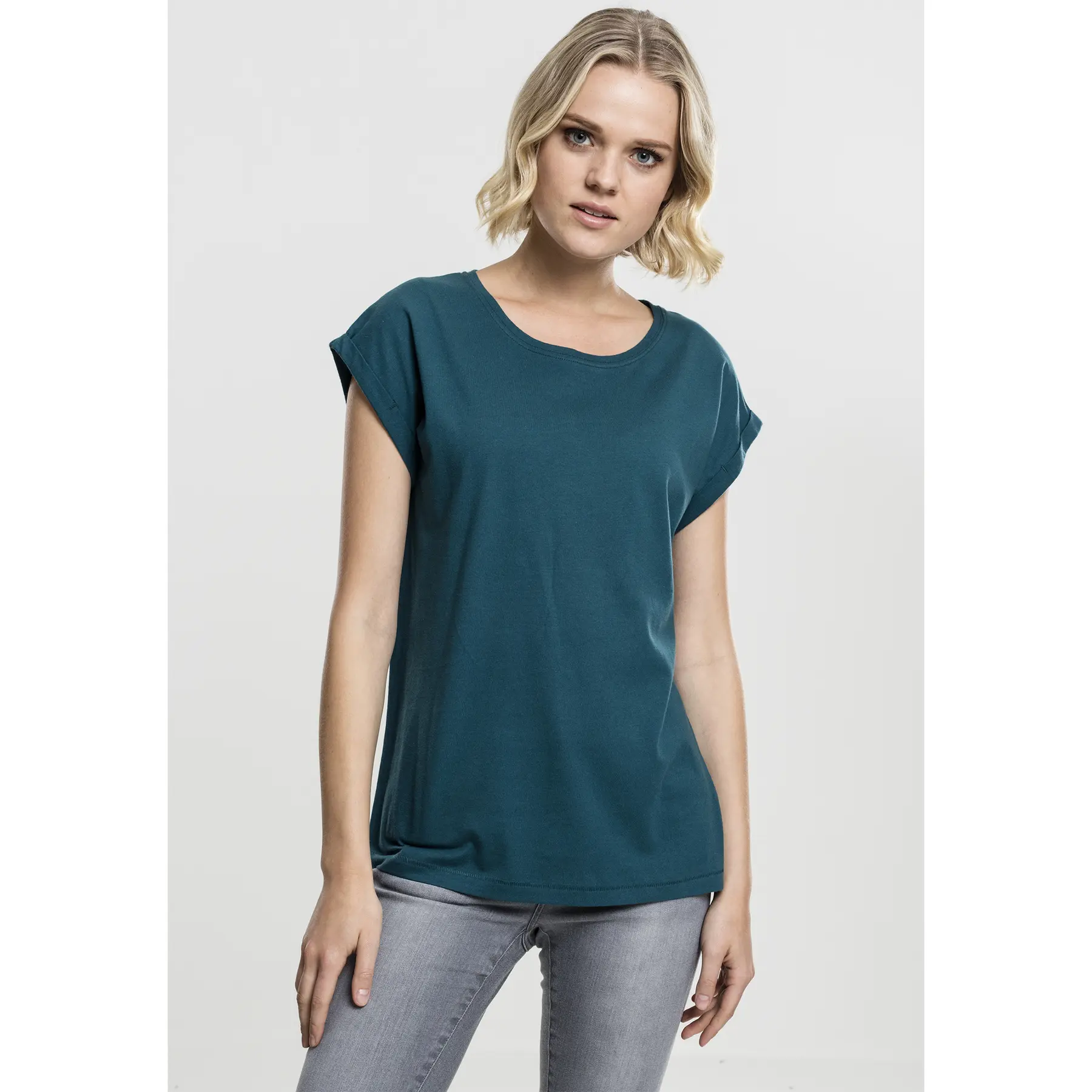 4053838243121 - T-Shirt LADIES EXTENDED SHOULDER TEE TB771 Dunkelgrün Teal