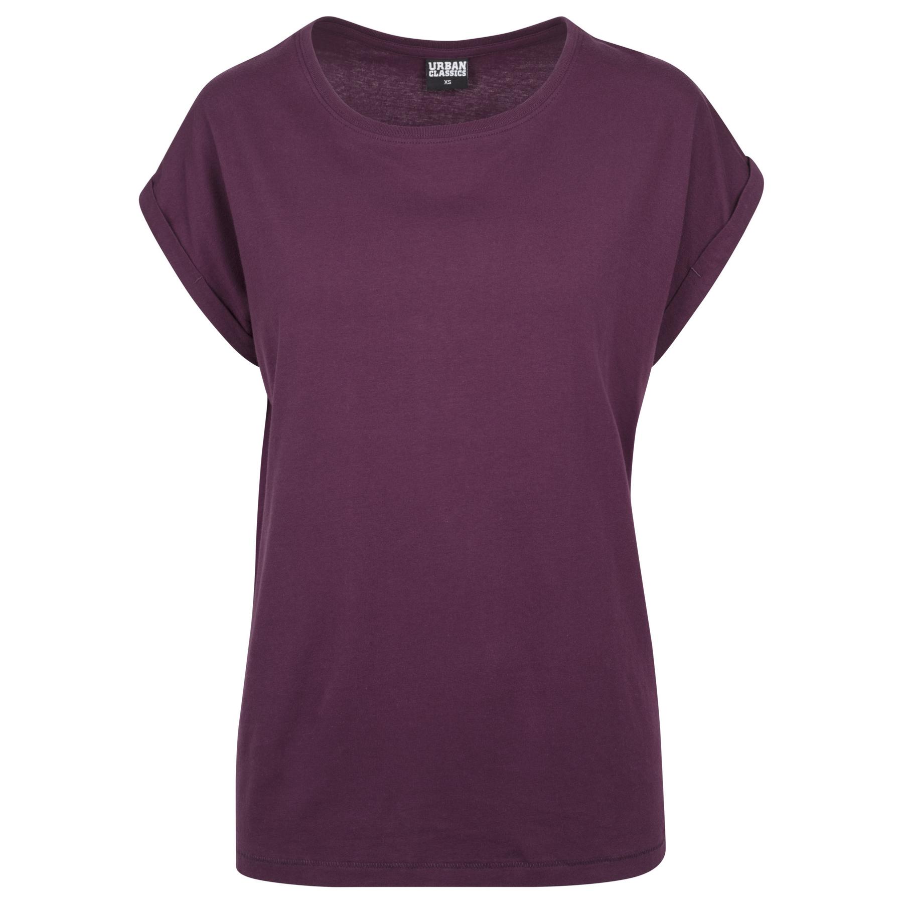 4053838243220 - Ladies Extended Shoulder Tee T-Shirt plum in 5XL 4053838243220 - Ladies Extended Shoulder Tee T-Shirt plum in 5XL