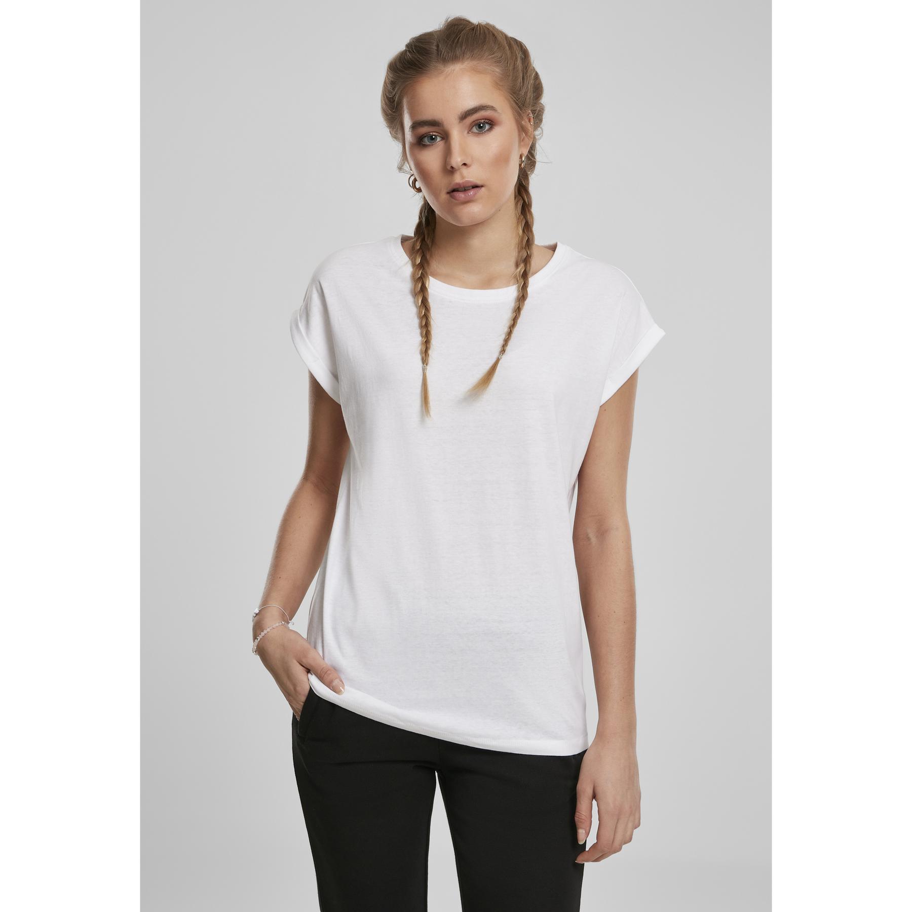 4053838550076 - Ladies Extended Shoulder Tee Double Pack T-Shirt schwarz weiß in M 4053838550076 - Ladies Extended Shoulder Tee Double Pack T-Shirt schwarz weiß in M