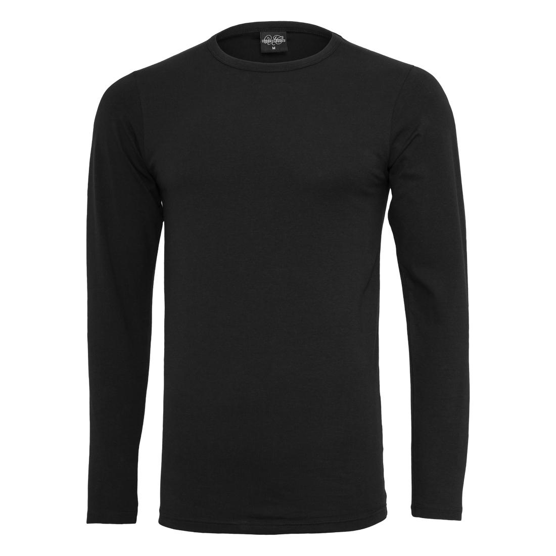 4053838052051 - Fitted Stretch Langarmshirt schwarz in XL