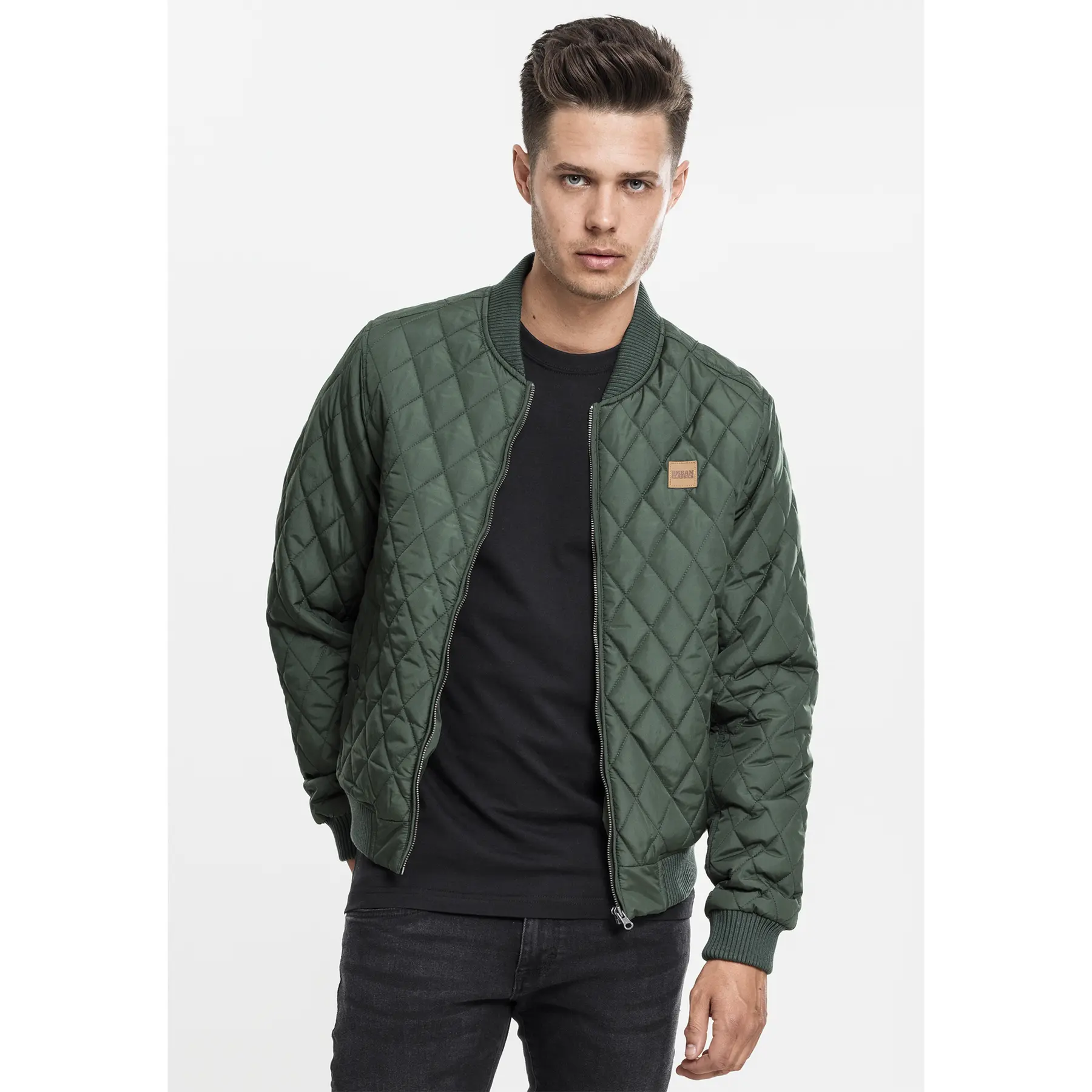 4053838066416 - Herren Diamond Quilt Nylon Jacke TB862 Olive