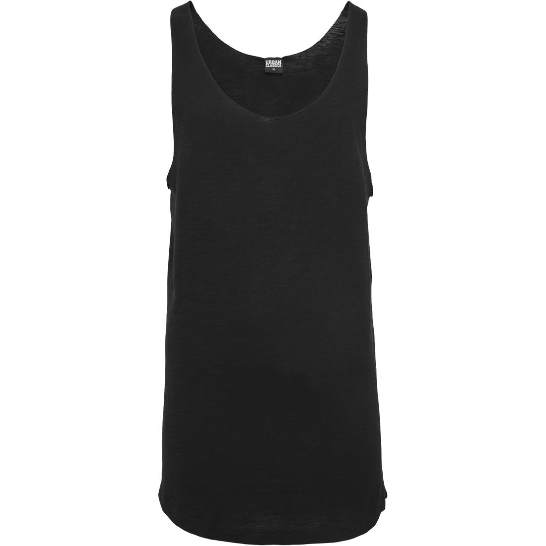 4053838077344 - Long Shaped Open Edge Loose Tank Tank-Top schwarz in M