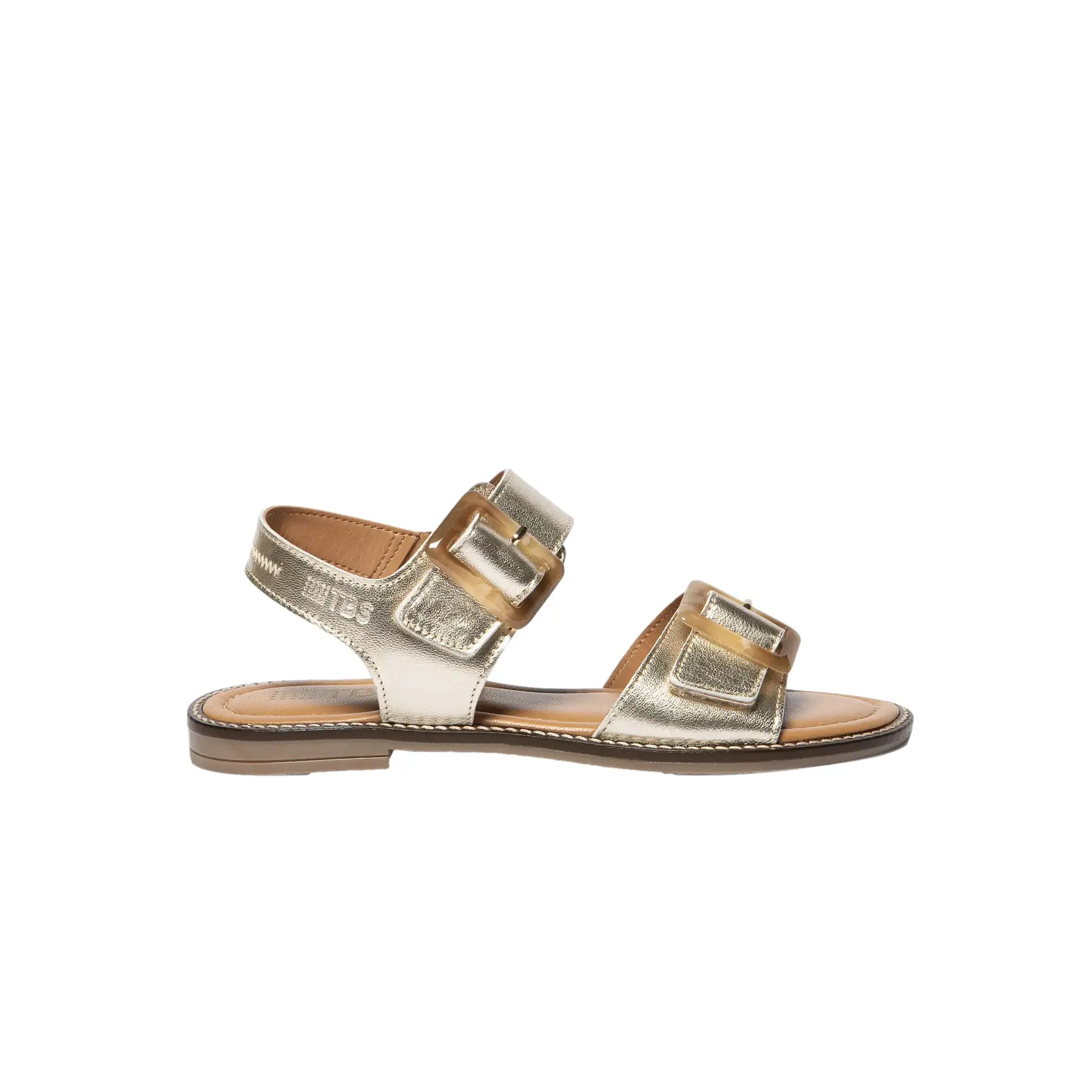 Sandali in pelle di pecora metallizzata donna  Abigael