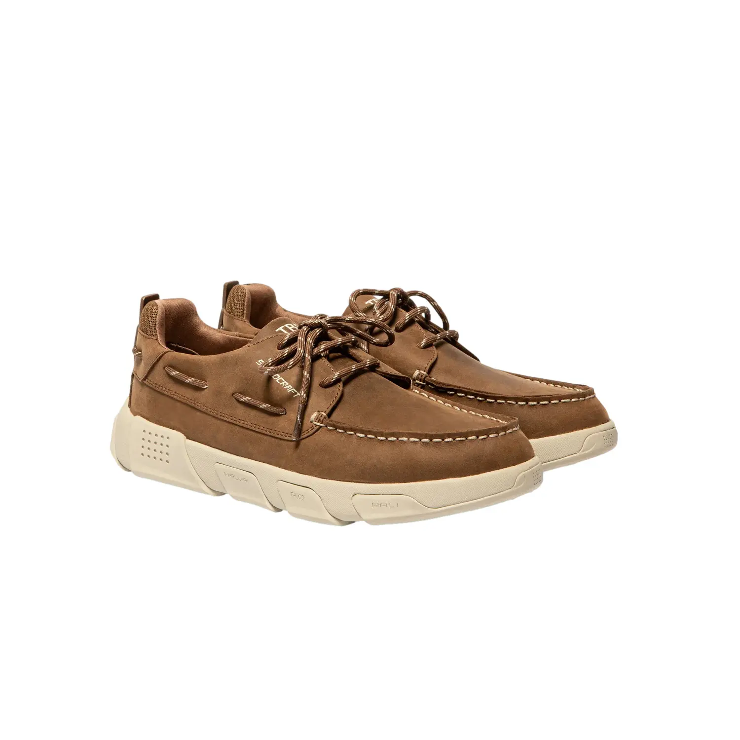 Leather boat shoes TBS TechniGripÂ® Jazzsea