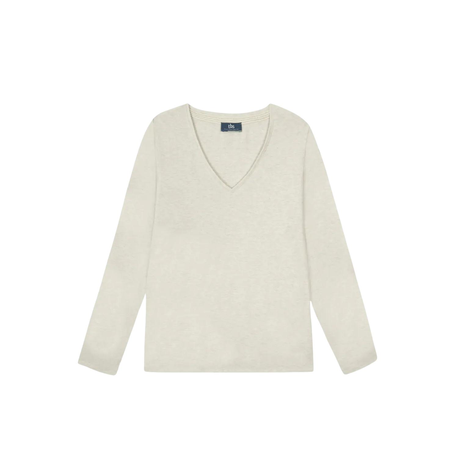 3666484340666 - Damenpulli aus Baumwolle mit langen Ärmeln Adinalon