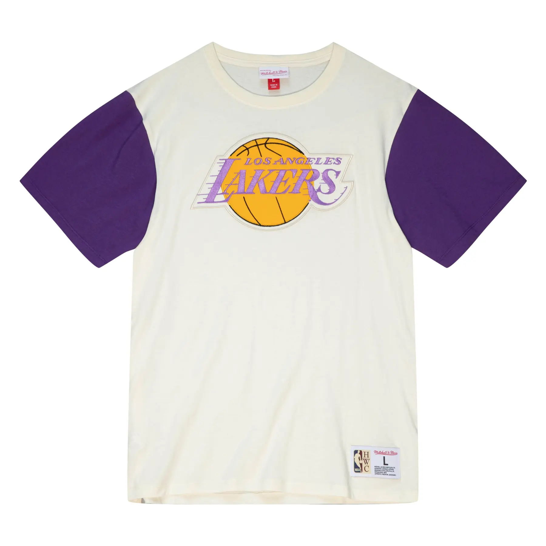 0195563642412 - T-Shirt color blocked Los Angeles Lakers 2021 22