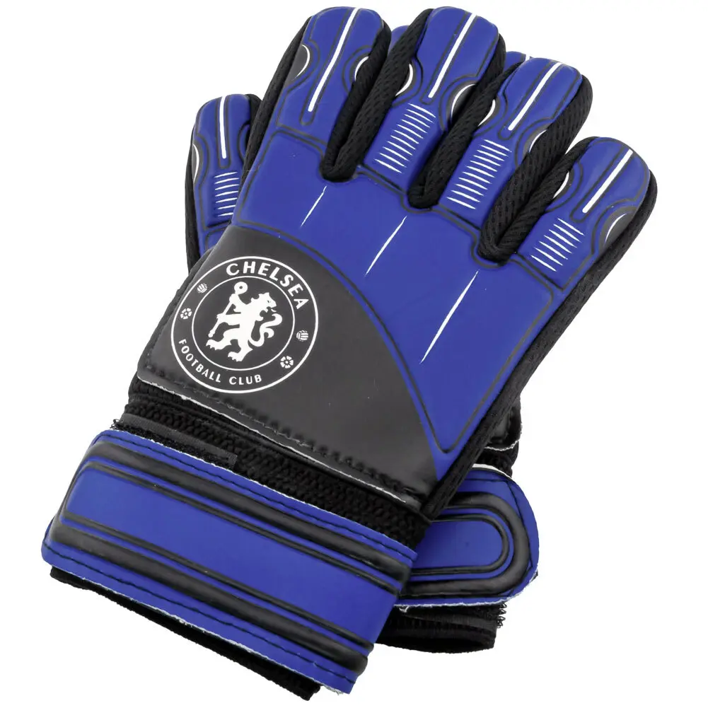 Team Merchandise Unisex Niño Bleu Guantes De Portero Con Costura Negativa Para Niños