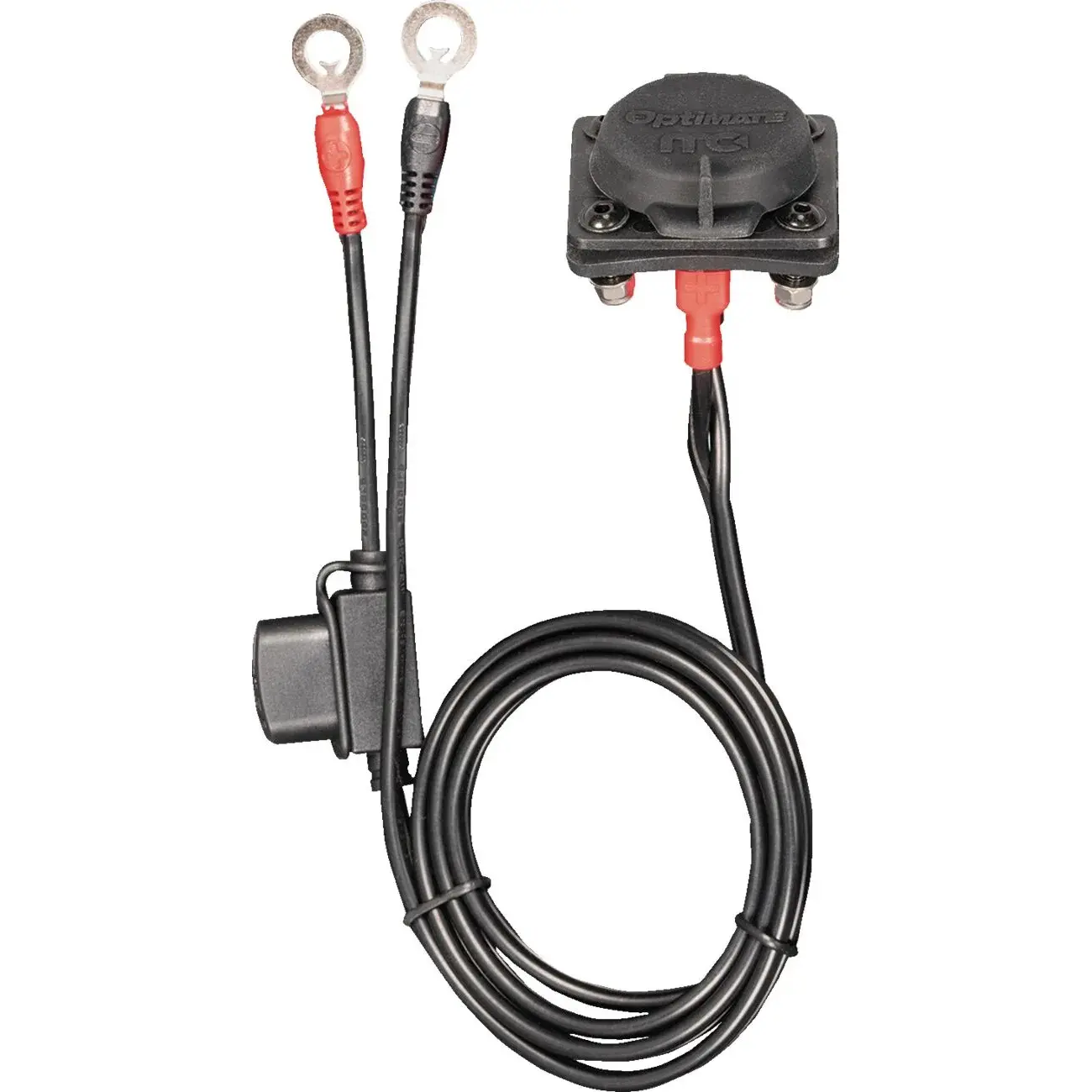 OptiMate O-97P12 MagCode 12V KIT - Magnetische Laadpoort – Paneelmontage Accu-aansluiting met 15A zekering en 100cm kabel