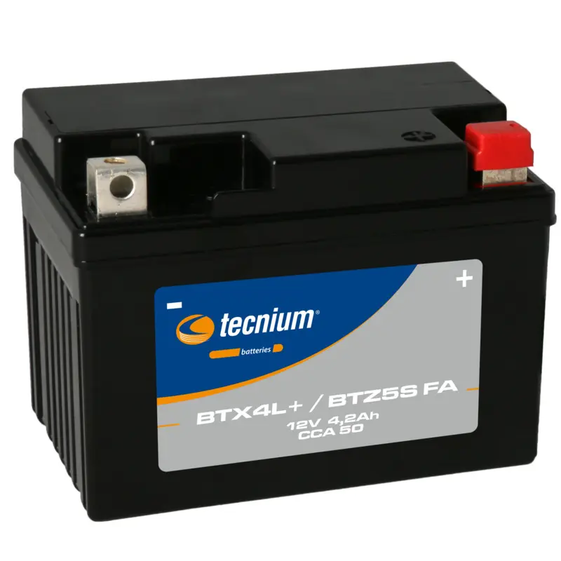 Motorradbatterie Tecnium BTX4L+/BTZ5S